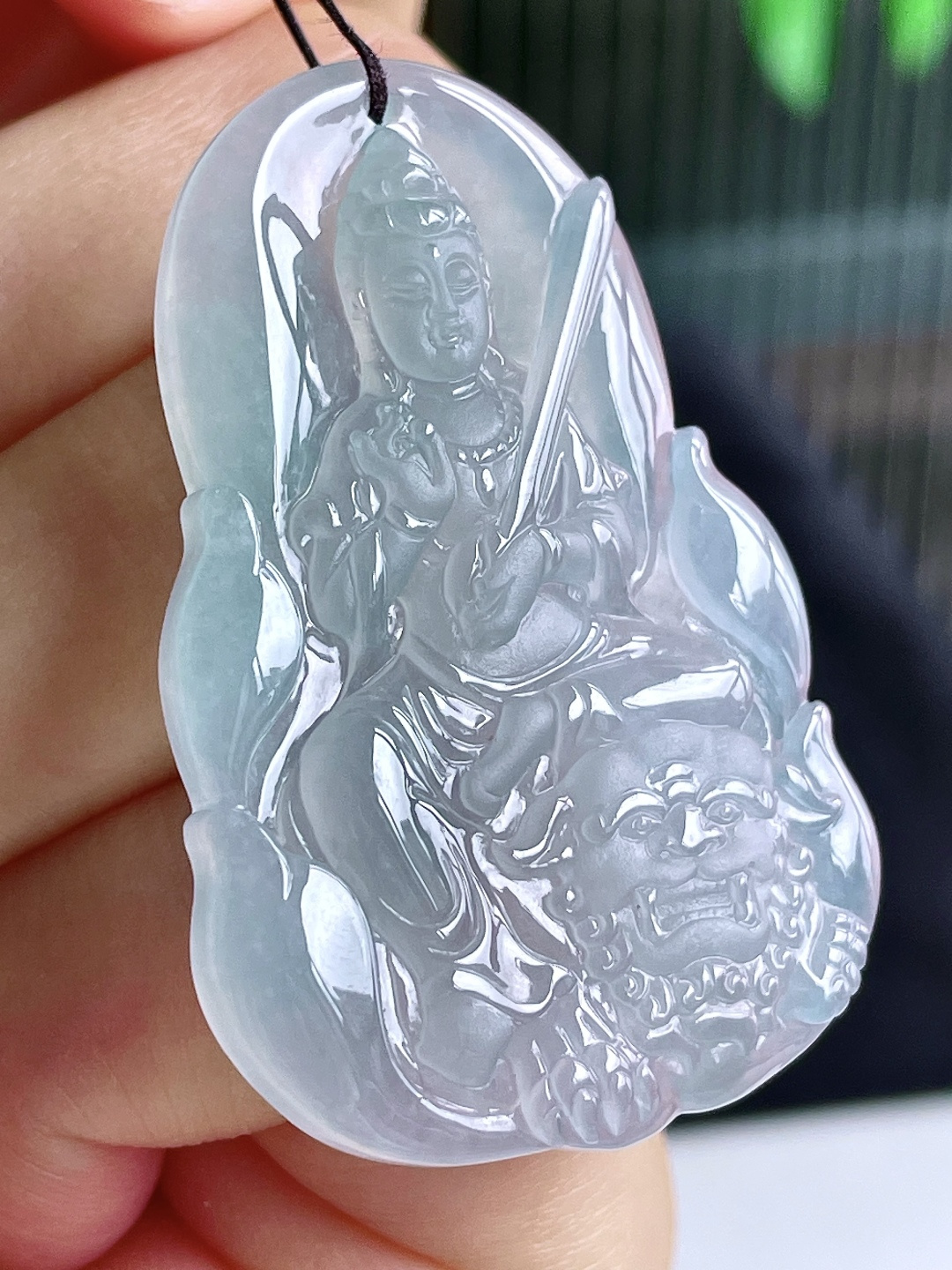 冰晴水文殊菩萨牌吊坠,性比高