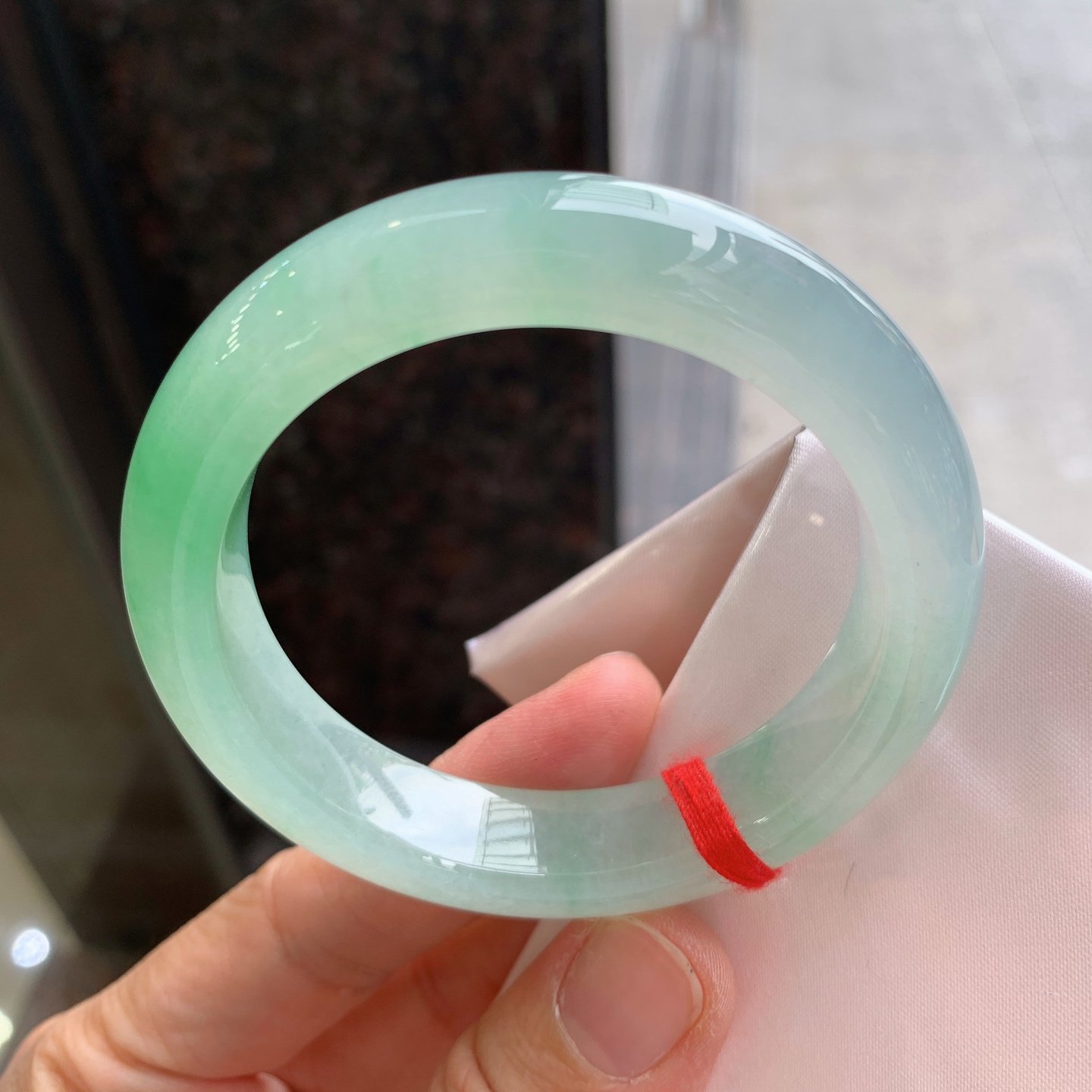 正圈冰飘绿 无裂 种色俱佳