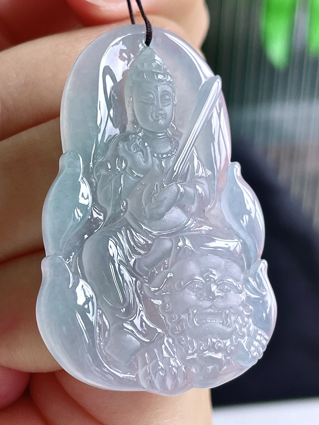 冰晴水文殊菩萨牌吊坠,性比高