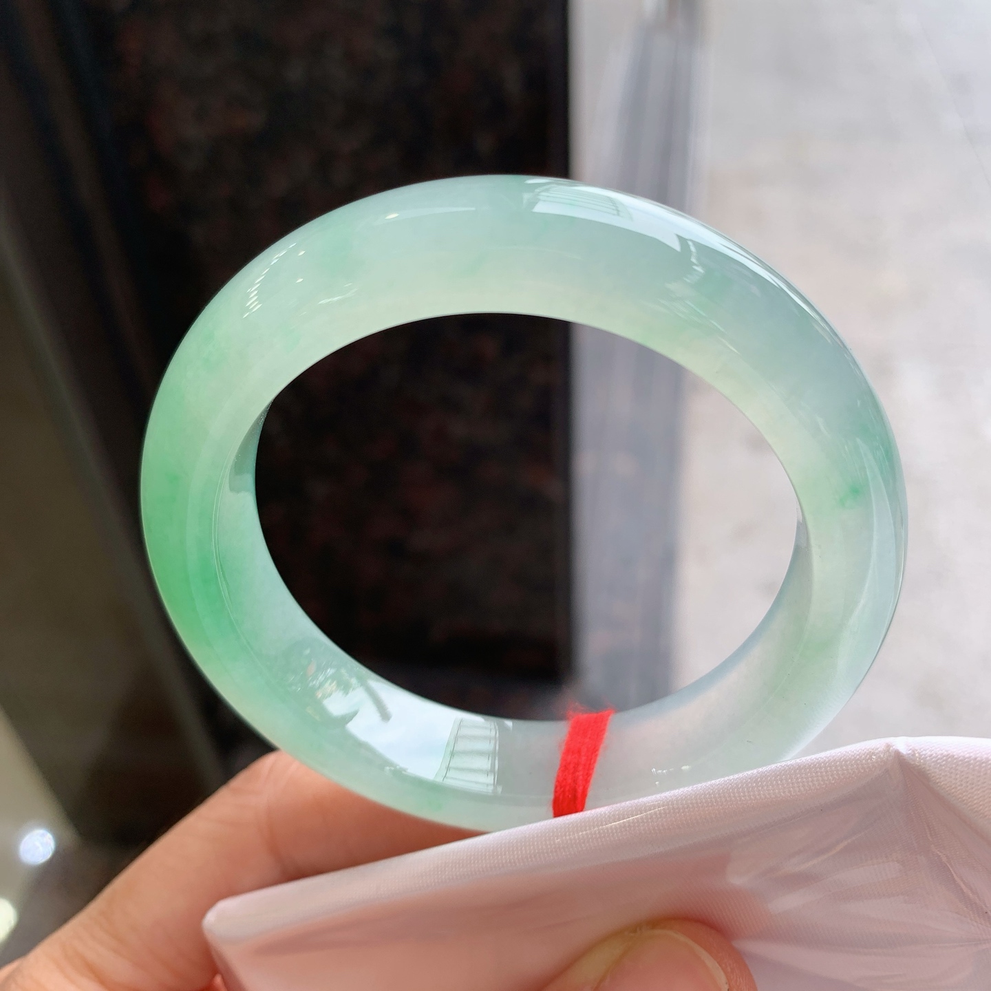 正圈冰飘绿 无裂 种色俱佳