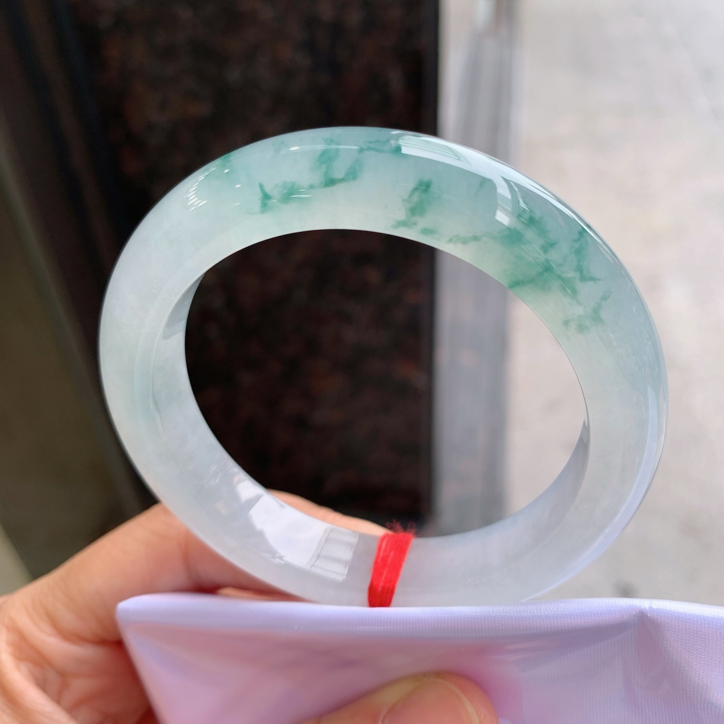 正圈冰飘花，无裂，花色漂亮