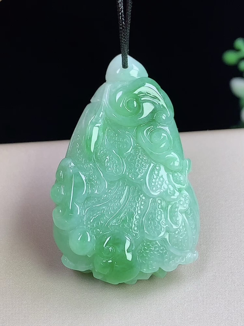 飘绿百财聚来，尺寸38-24-9.4mm，D3J01hwa