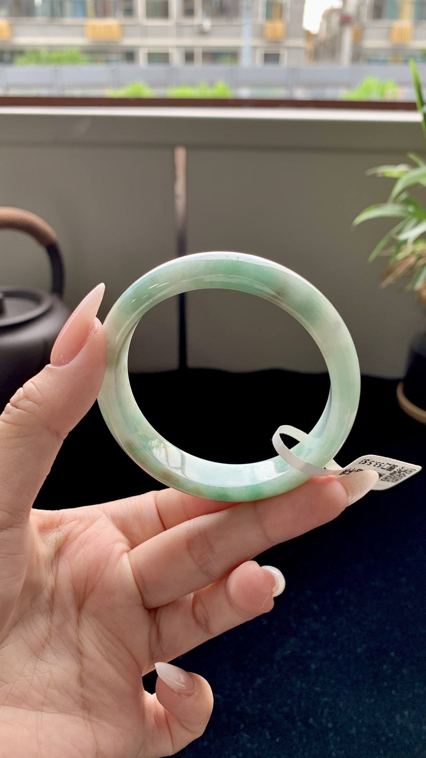 黄加绿正圈成品 HYY-9689 尺寸：53-12-7