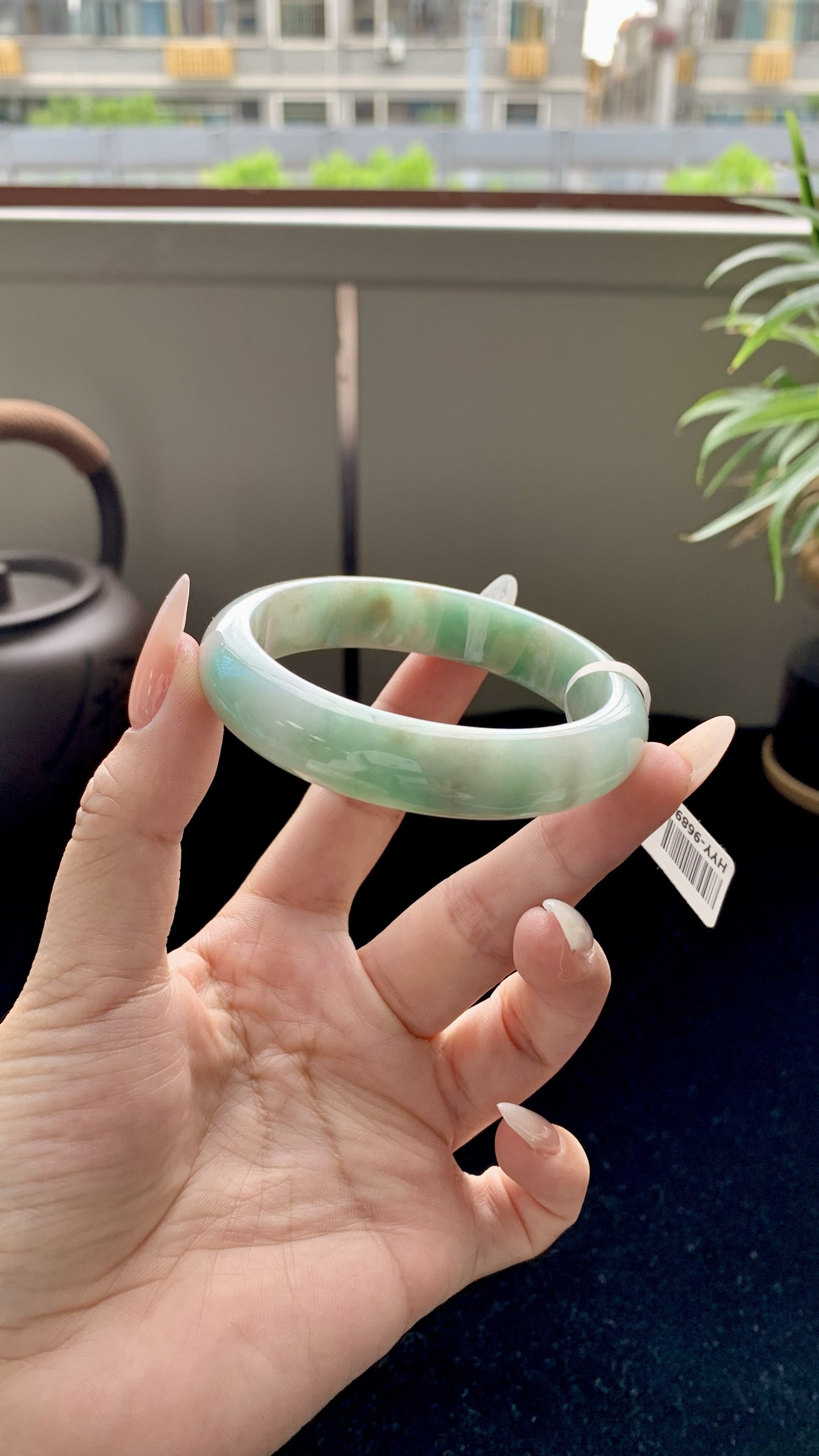 黄加绿正圈成品 HYY-9689 尺寸：53-12-7