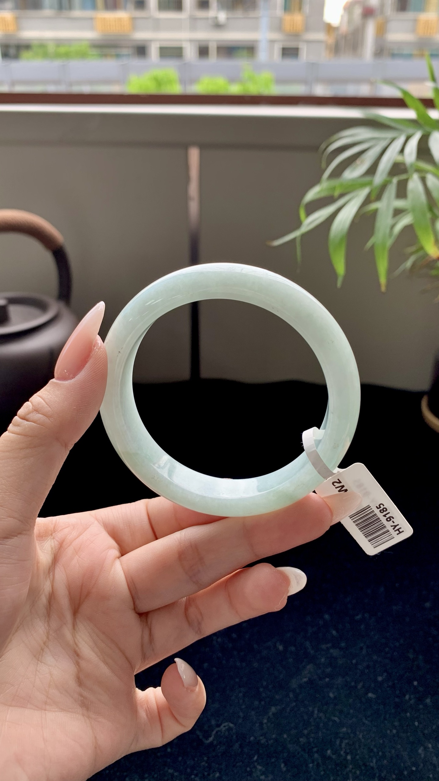 淡果绿正圈成品,HY-9185,尺寸：54-13-8