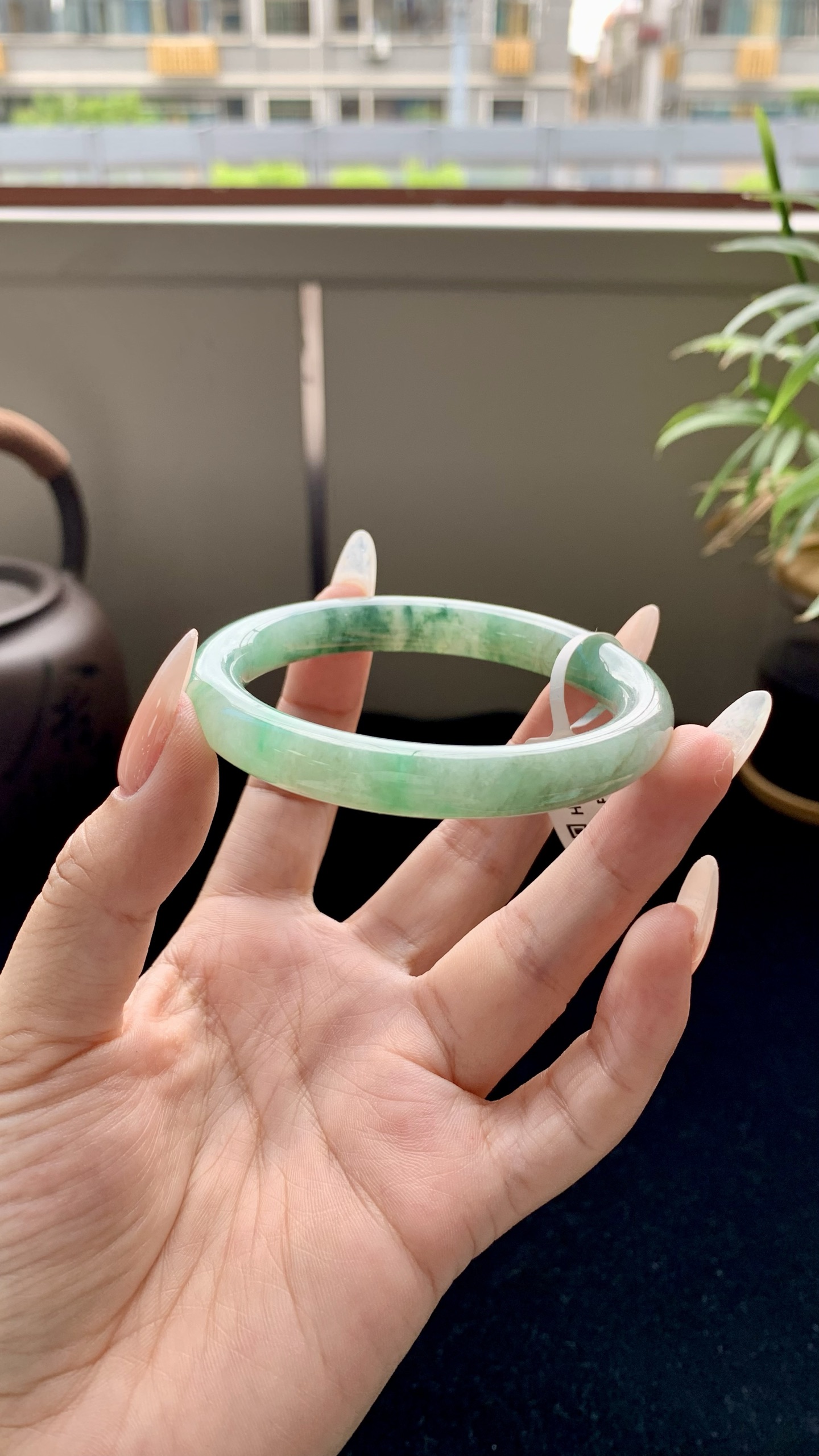 飘绿花圆条圆条成品 HYY-8453 尺寸：55-9.5-8.5