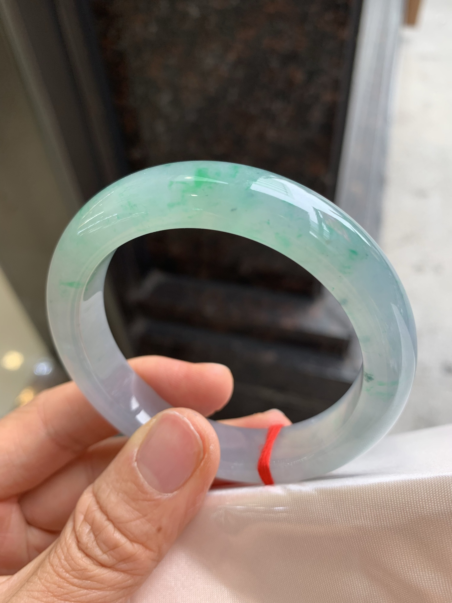 正圈冰飘绿 无裂 种色俱佳