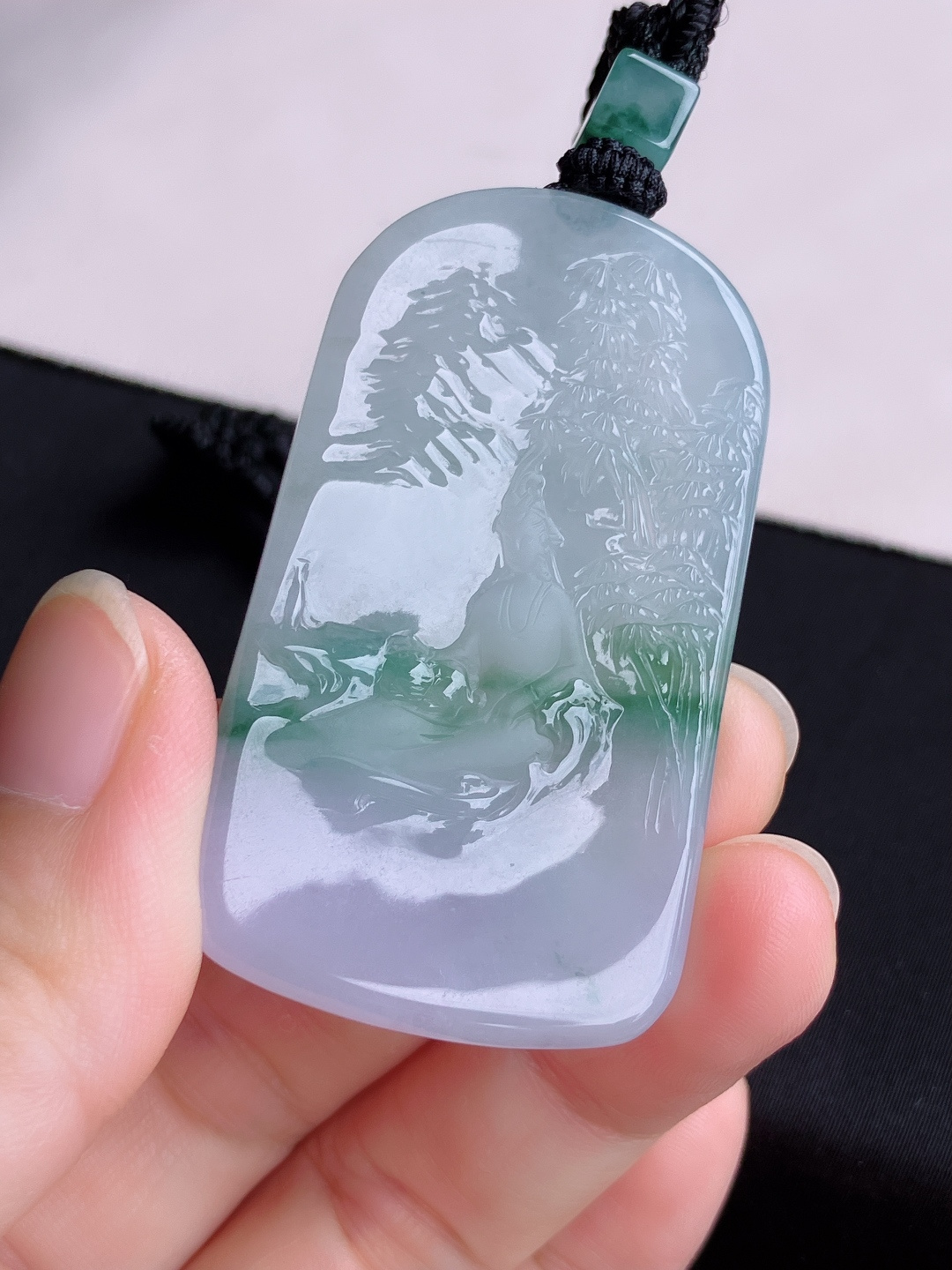 双彩观音，意境美，尺寸54/31.8/5.6/自然光实拍
