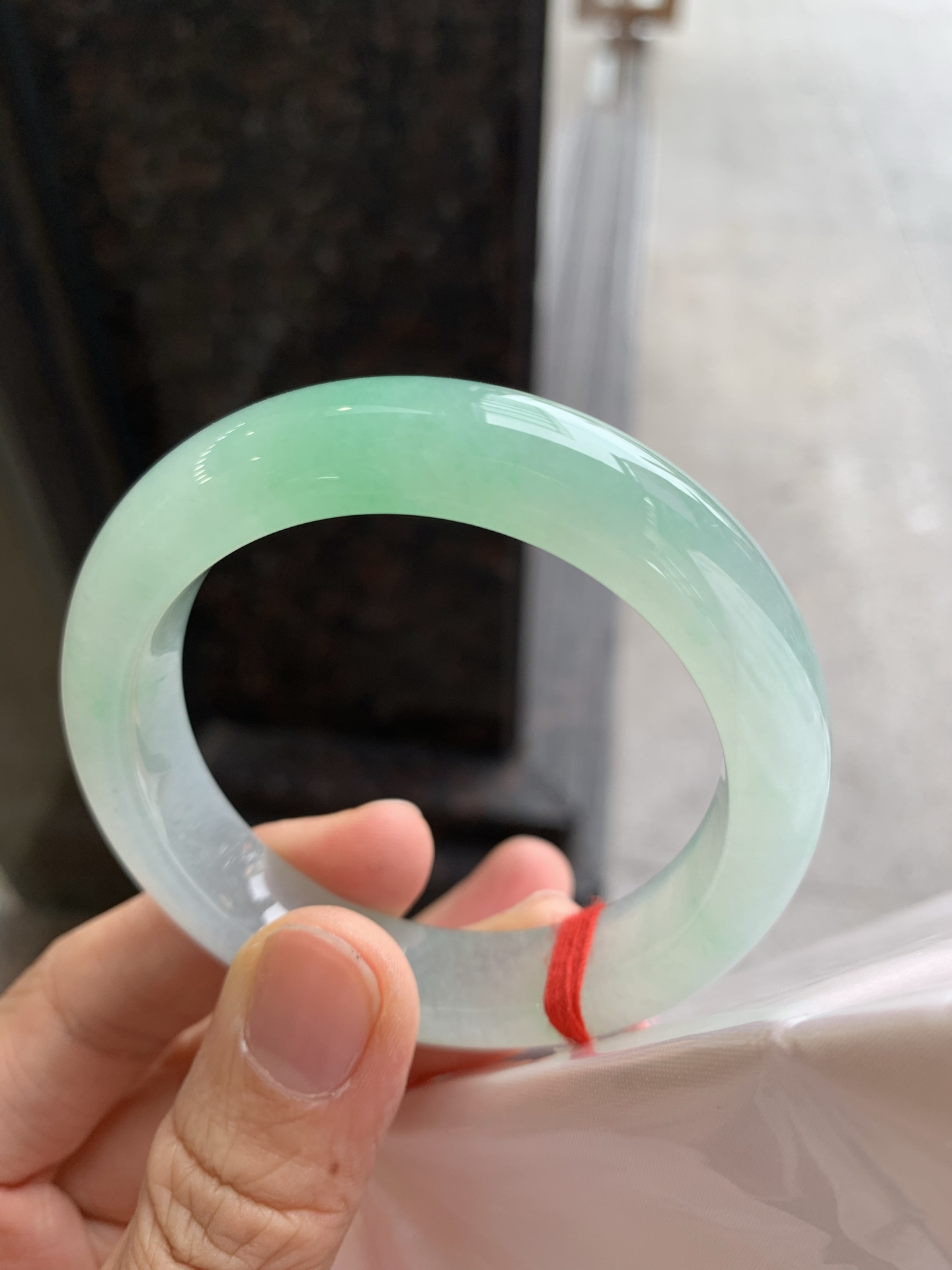 正圈冰飘绿 无裂 种色俱佳