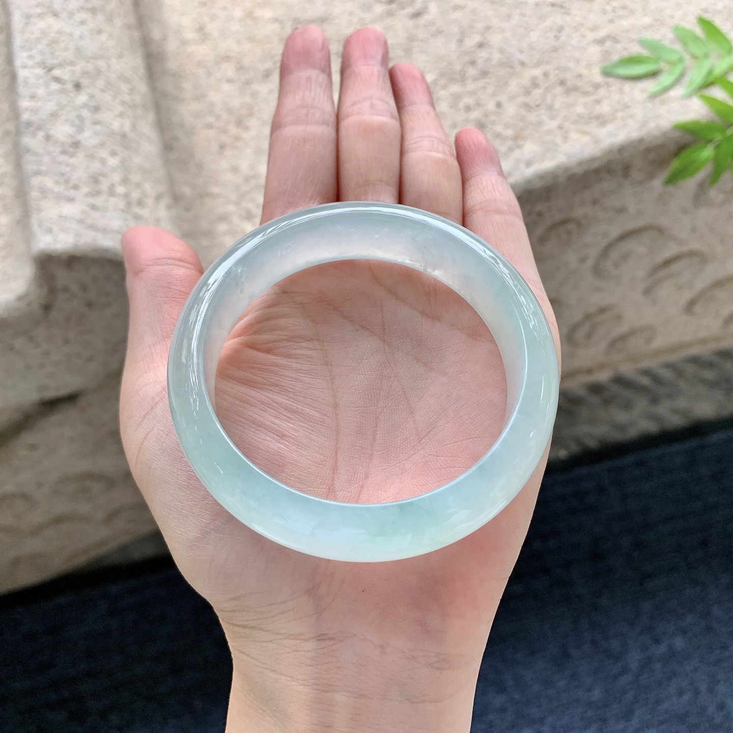 正圈，冰晴底，清透，水润，种老，细腻，无裂，编码C5083113