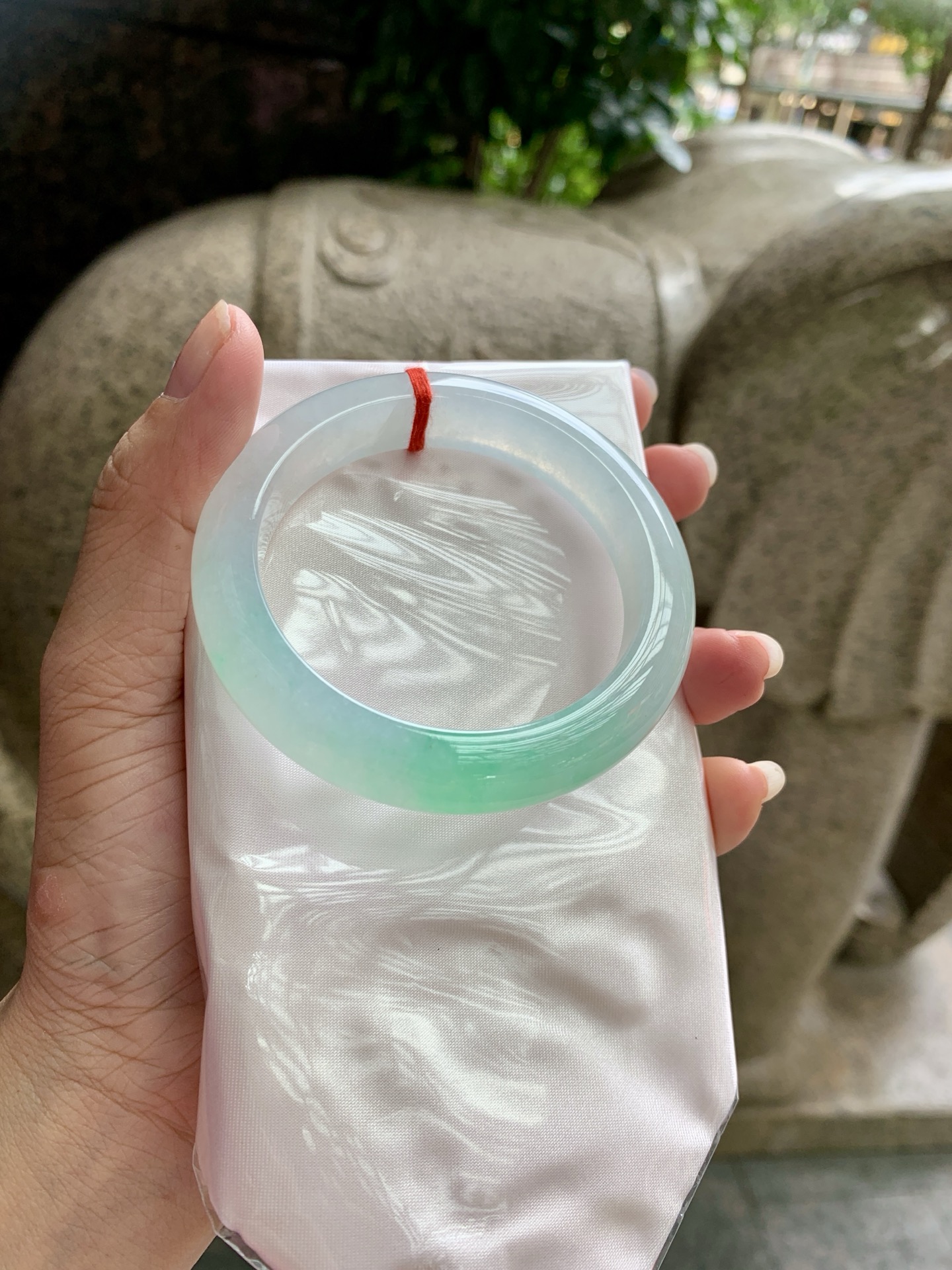 冰绿花正圈,0902-H605-66,打灯断纹，扣手