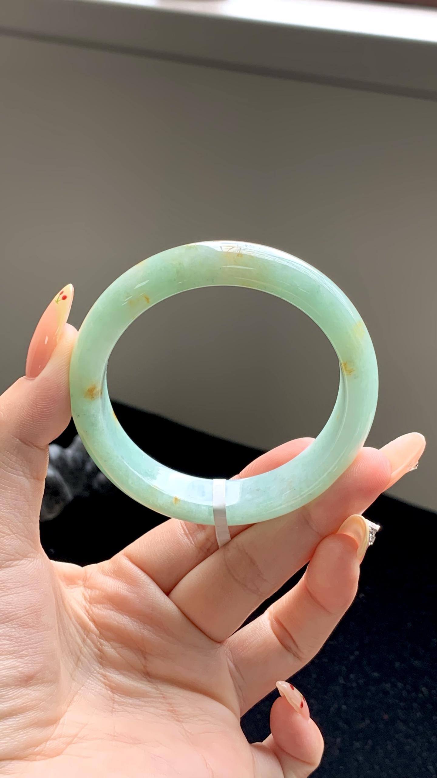 果绿洒金正圈成品 HYY-8602 尺寸：54-13-8