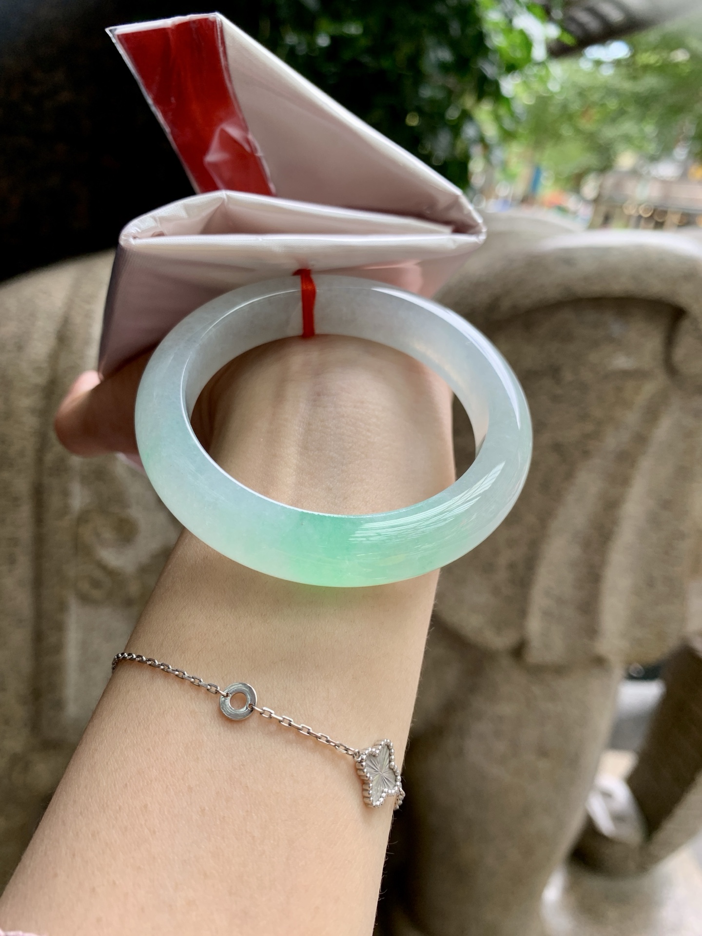 冰绿花正圈,0902-H605-66,打灯断纹，扣手