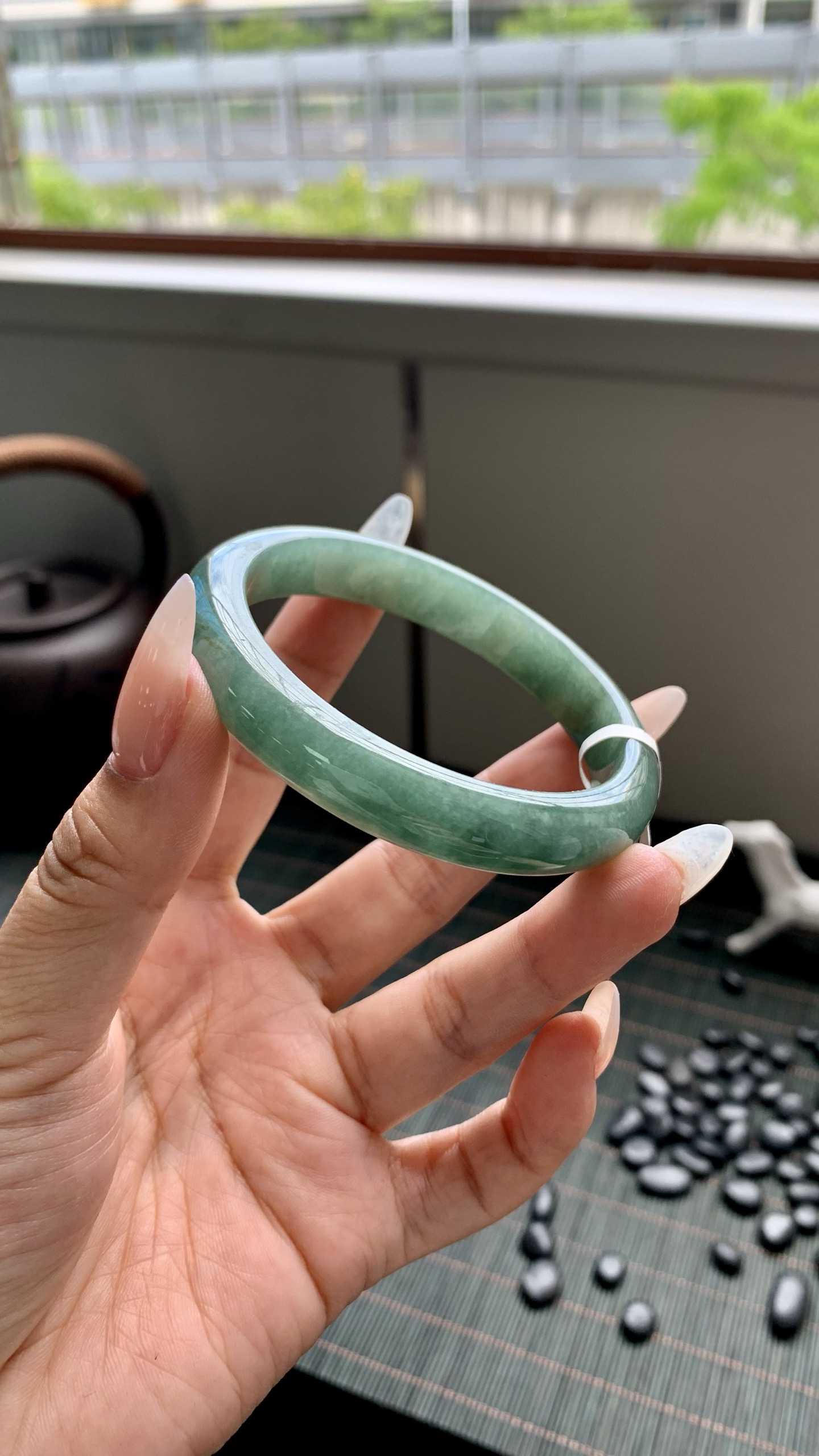 湖水绿正圈成品,HYY-6141,尺寸：55-11-7.5