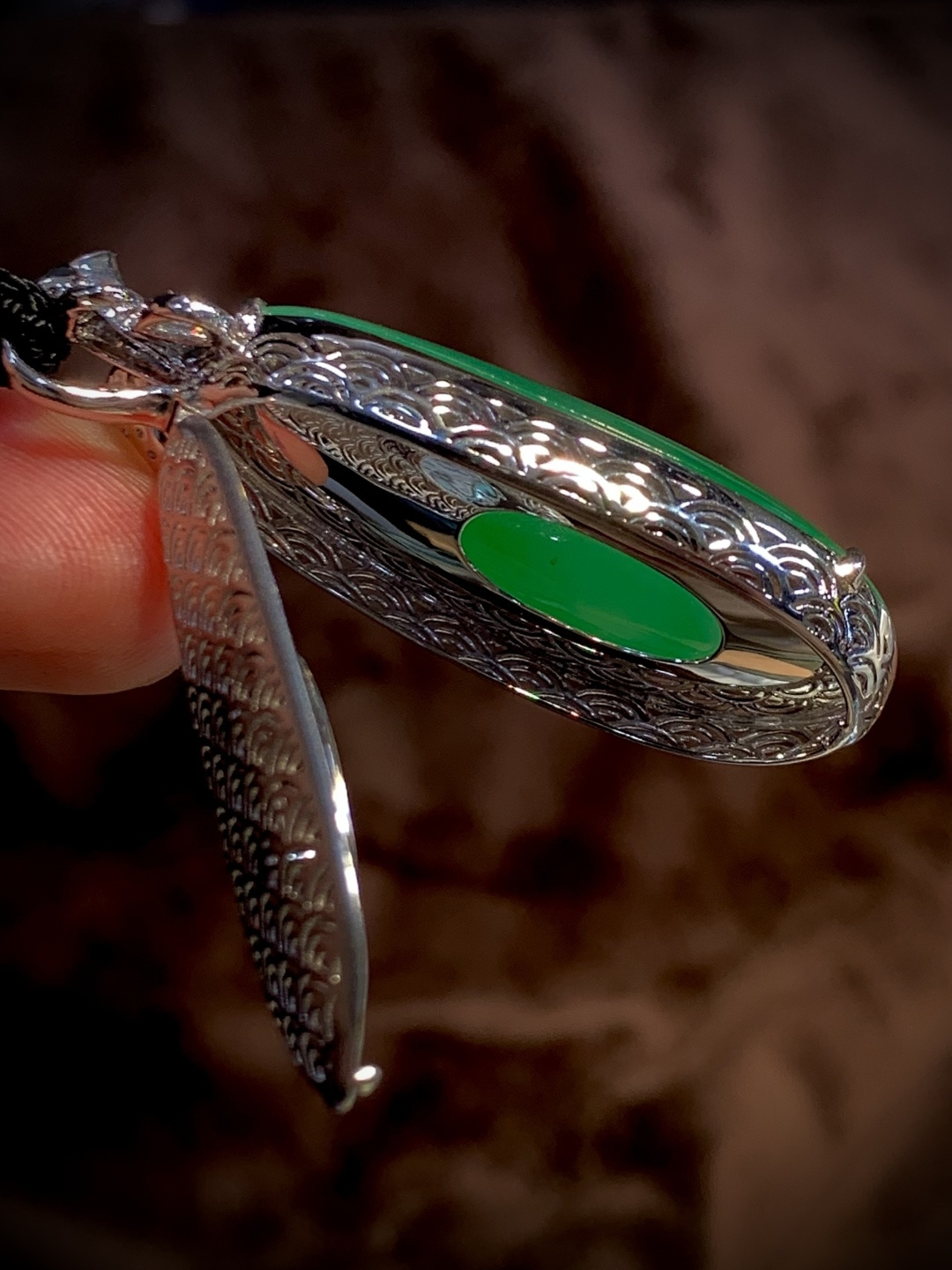 厚装绿花福瓜48-18.2-13mm，17.75g，18K金，南非钻