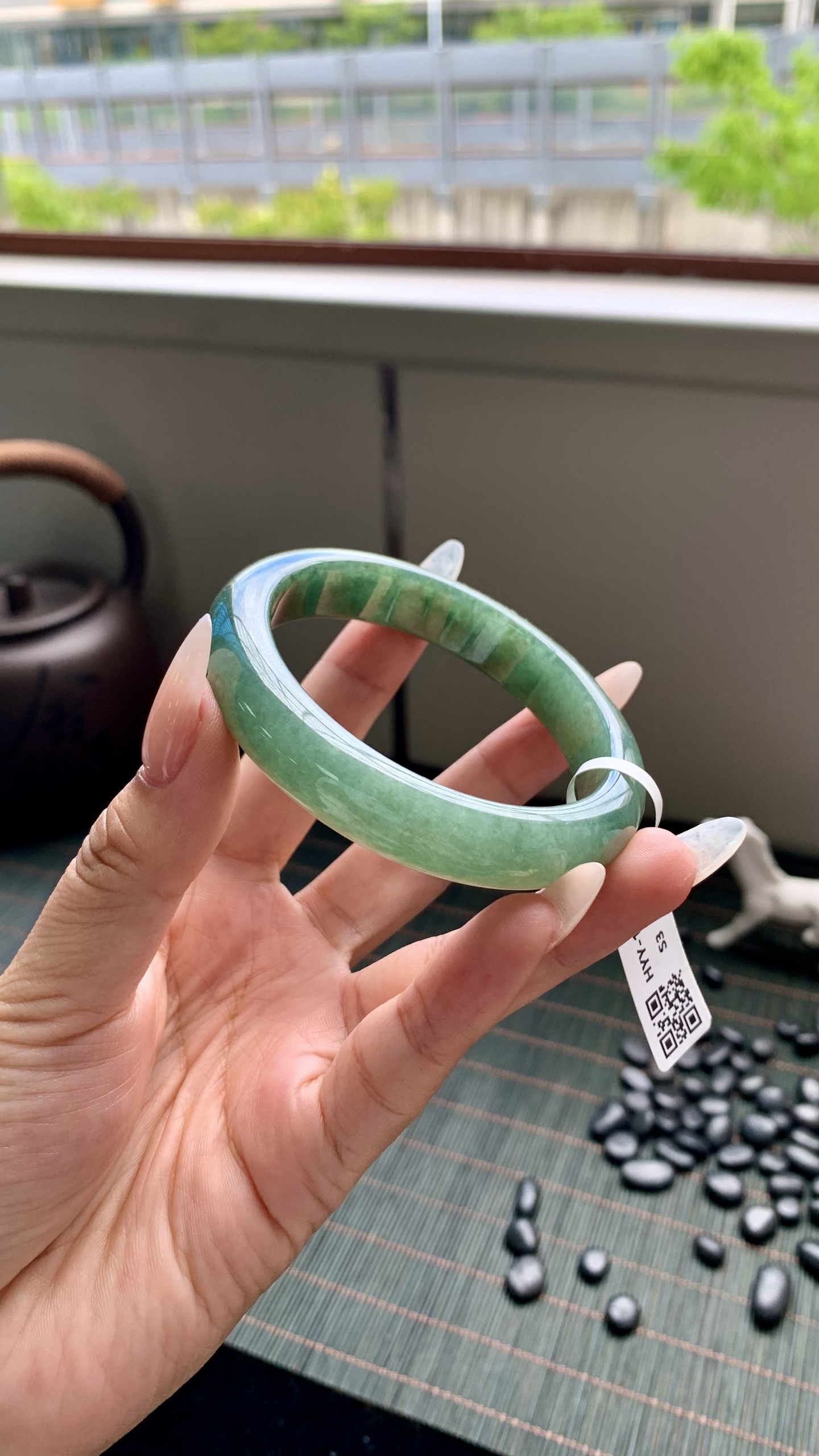 湖水绿正圈成品,HYY-1289,尺寸：56-12-8.5