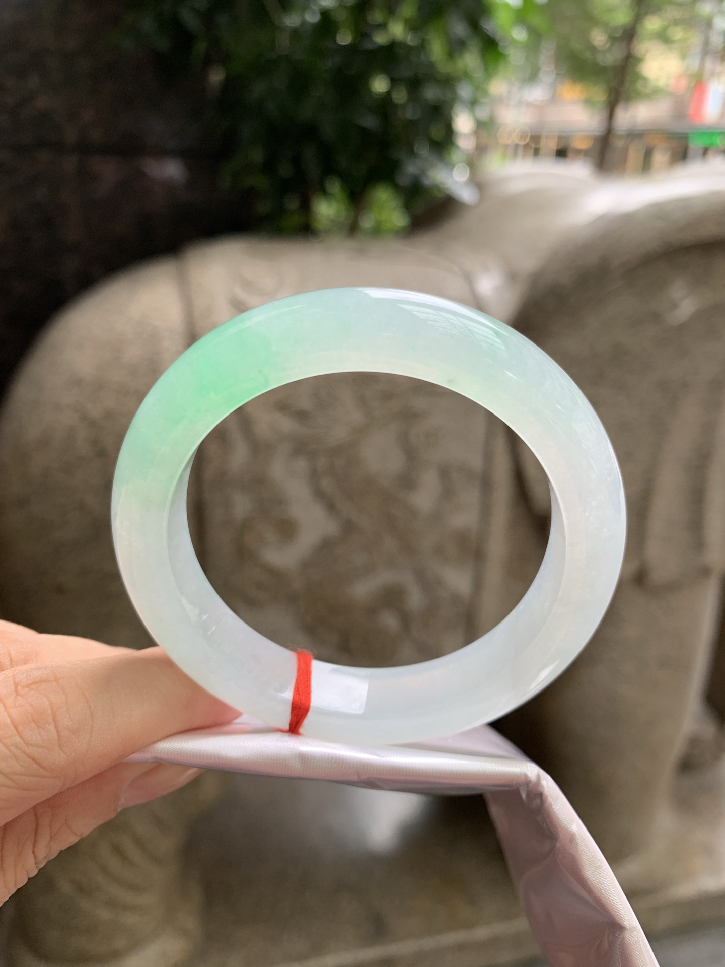 冰绿花正圈,0902-H605-66,打灯断纹，扣手