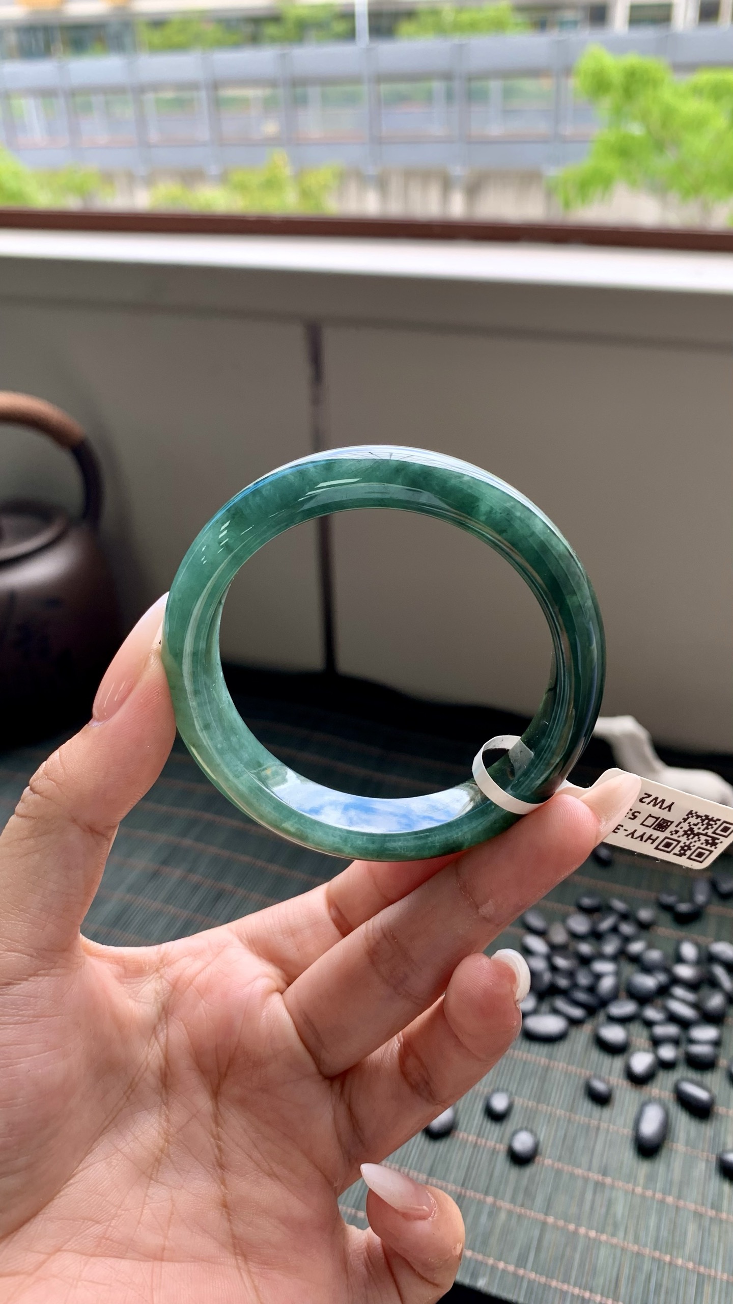 湖水绿正圈成品,HYY-3978,尺寸：53.5-12-8