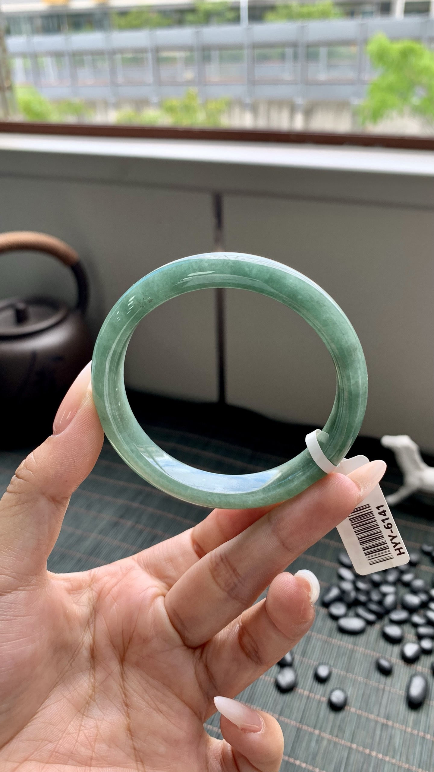 湖水绿正圈成品,HYY-6141,尺寸：55-11-7.5