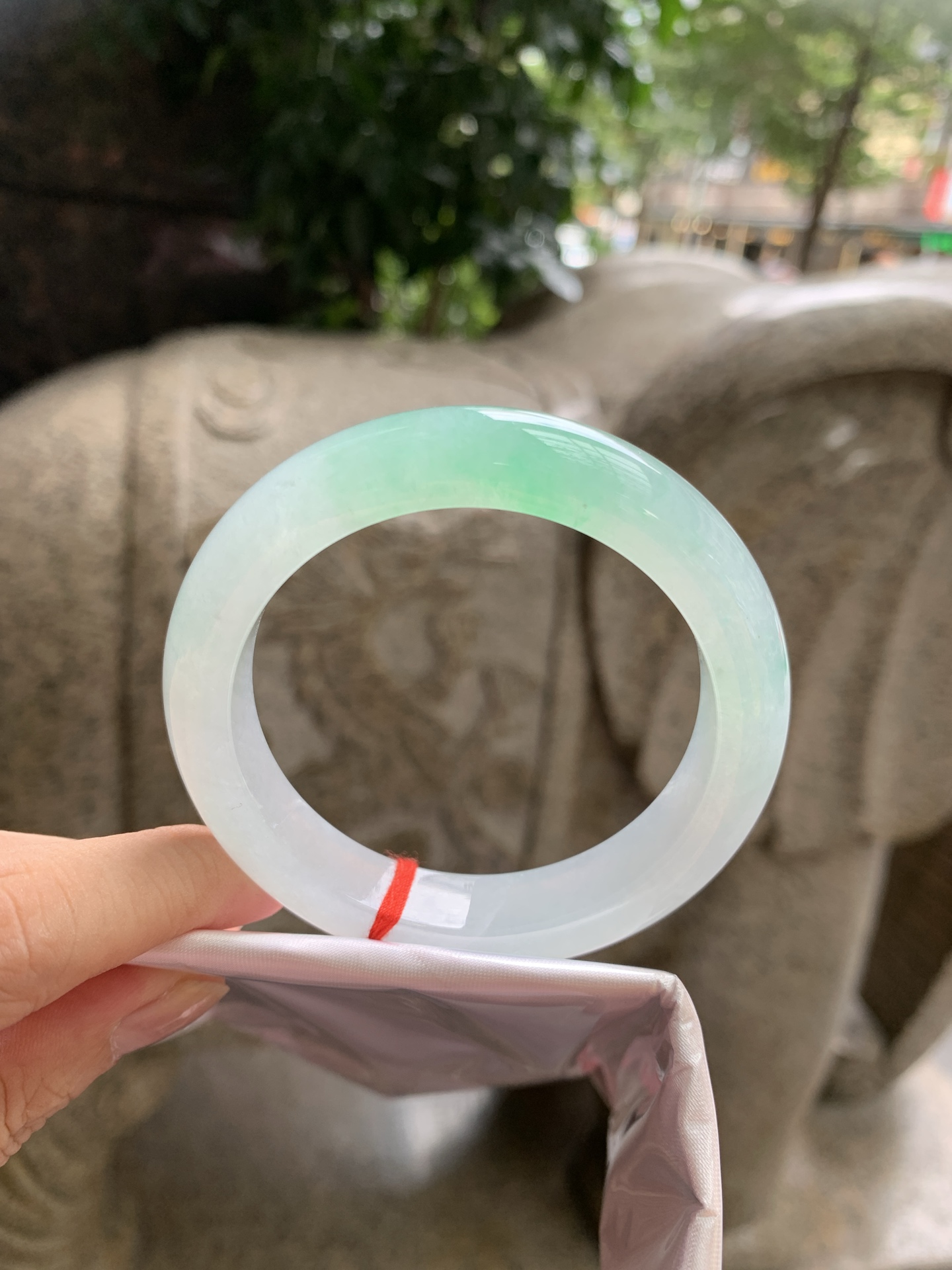冰绿花正圈,0902-H605-66,打灯断纹，扣手
