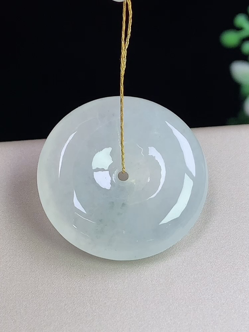 冰种平安扣，无裂，尺寸23.2-5.6mm，J02lsk