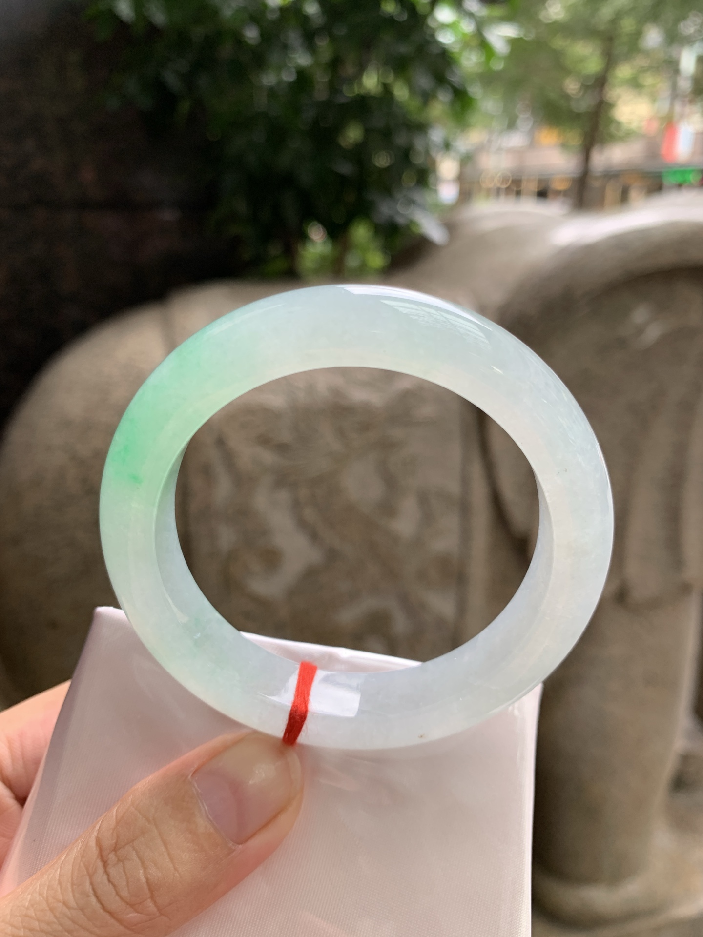 冰绿花正圈,0902-H605-66,打灯断纹，扣手
