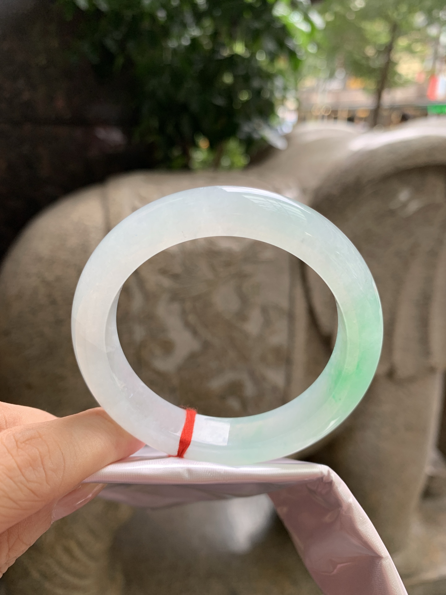 冰绿花正圈,0902-H605-66,打灯断纹，扣手
