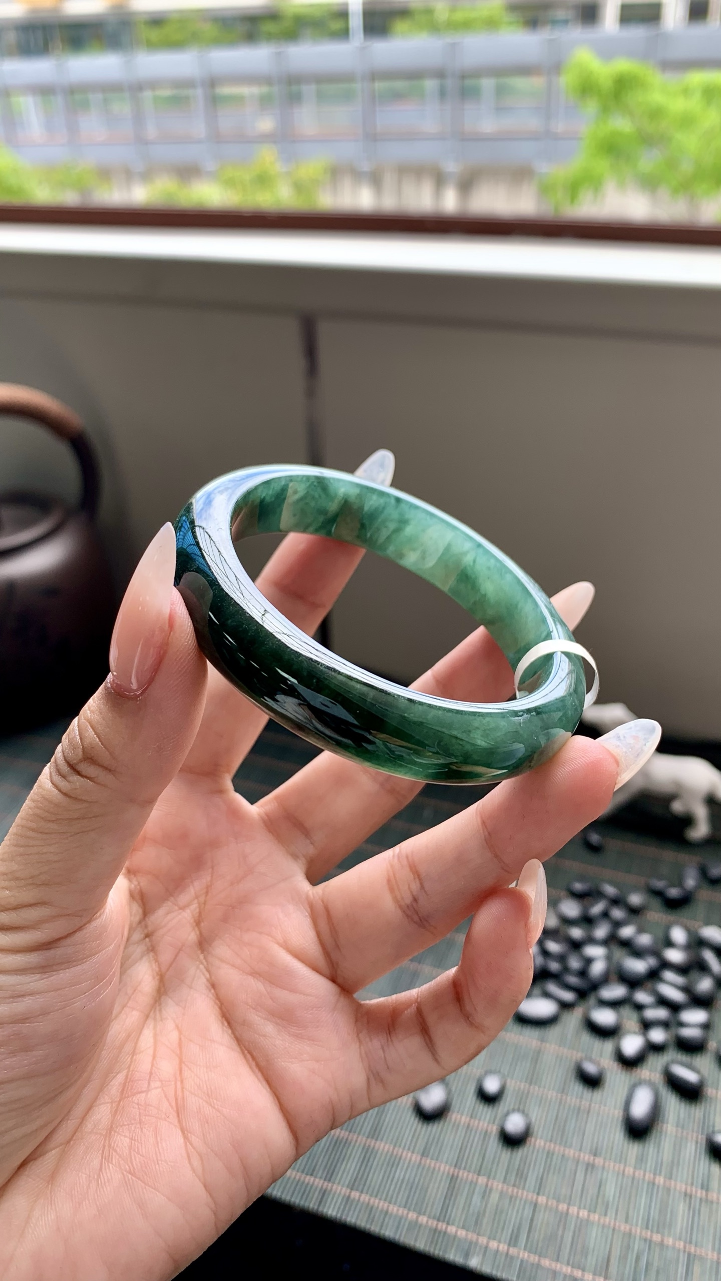 湖水绿正圈成品,HYY-3978,尺寸：53.5-12-8