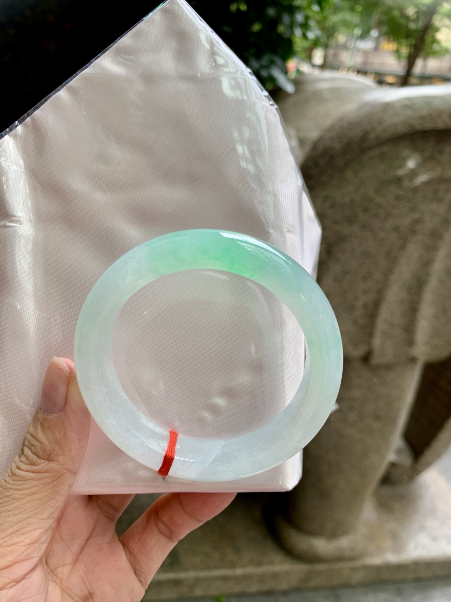 冰绿花正圈,0902-H605-66,打灯断纹，扣手