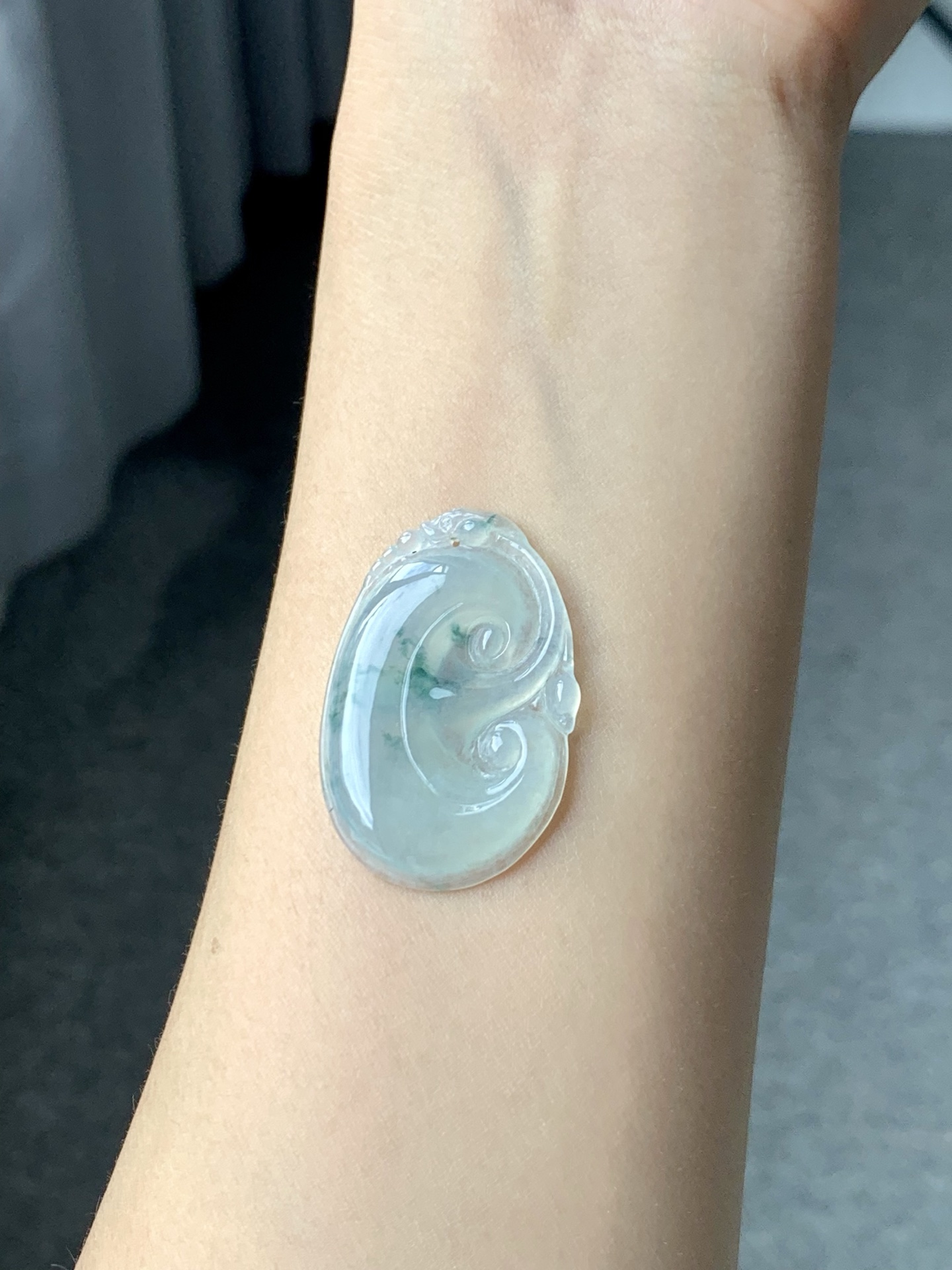 冰飘花如意,细腻飘花,胶润底子,尺寸36.7-24.3-4【B3579】