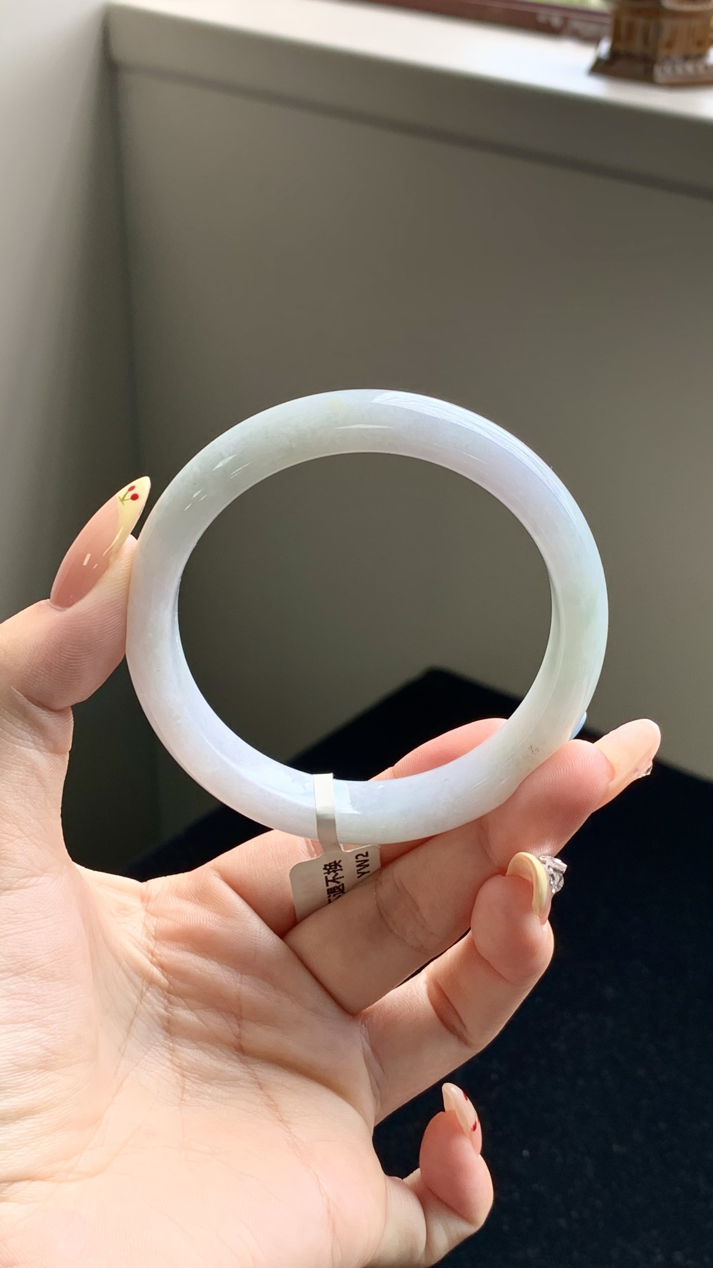 淡紫正圈成品,尺寸：57-12-8