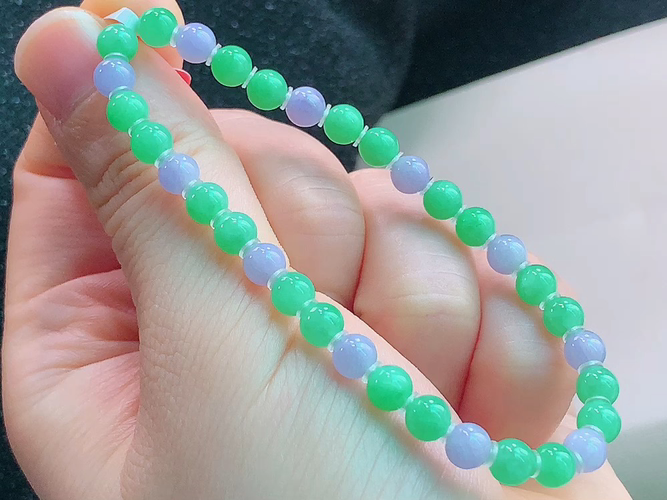 ️ 双彩手链，尺寸取一5.0mm，包A附证书