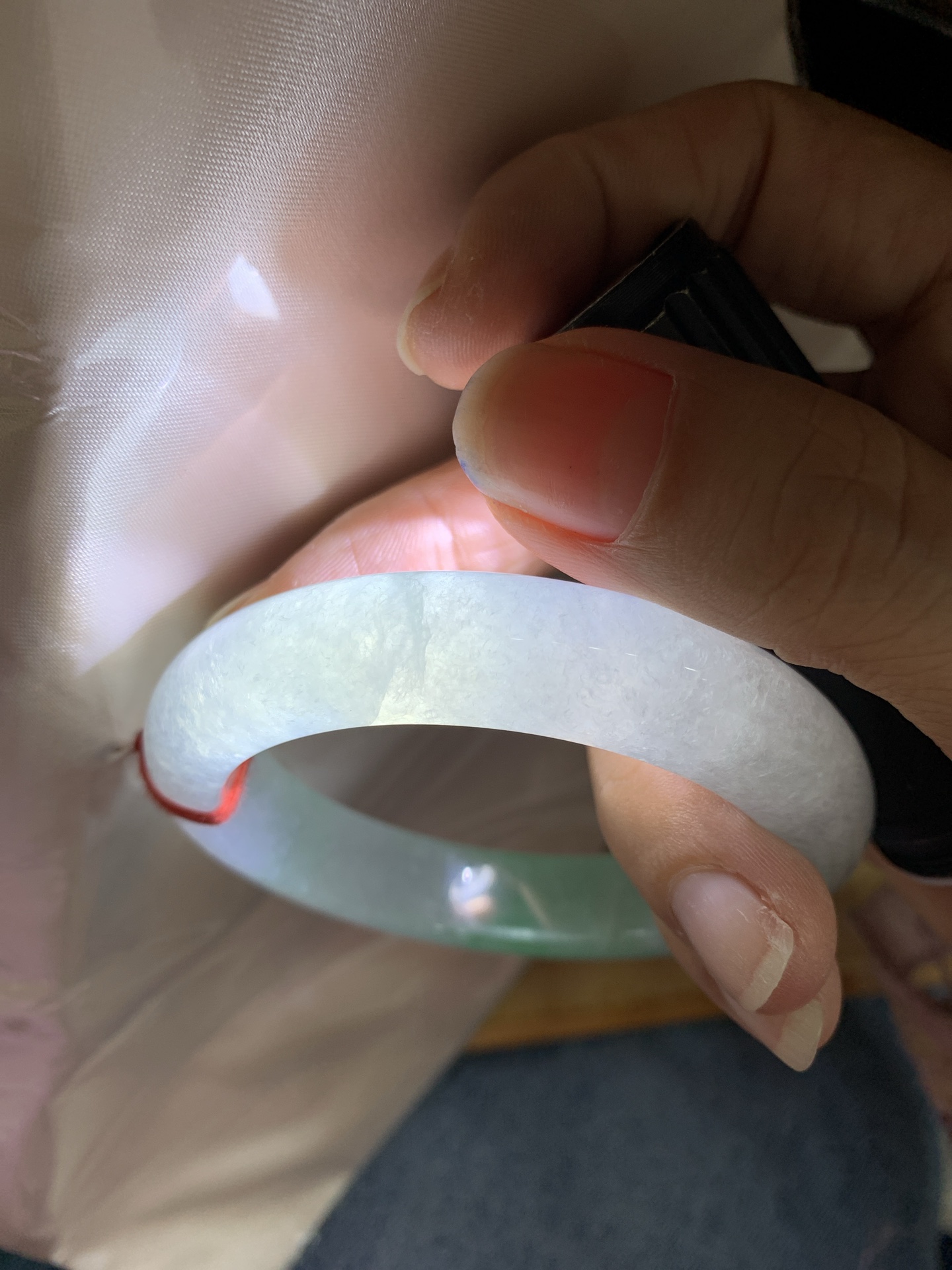 冰绿花正圈,0902-H605-66,打灯断纹，扣手