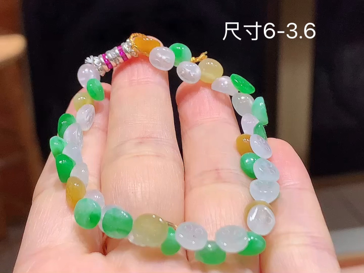 多彩手串，尺寸6-3.6