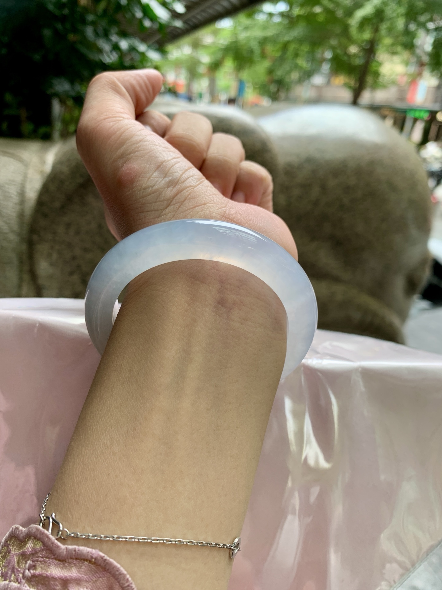 冰蓝紫正圈,0902-N1483,打灯细纹，不扣