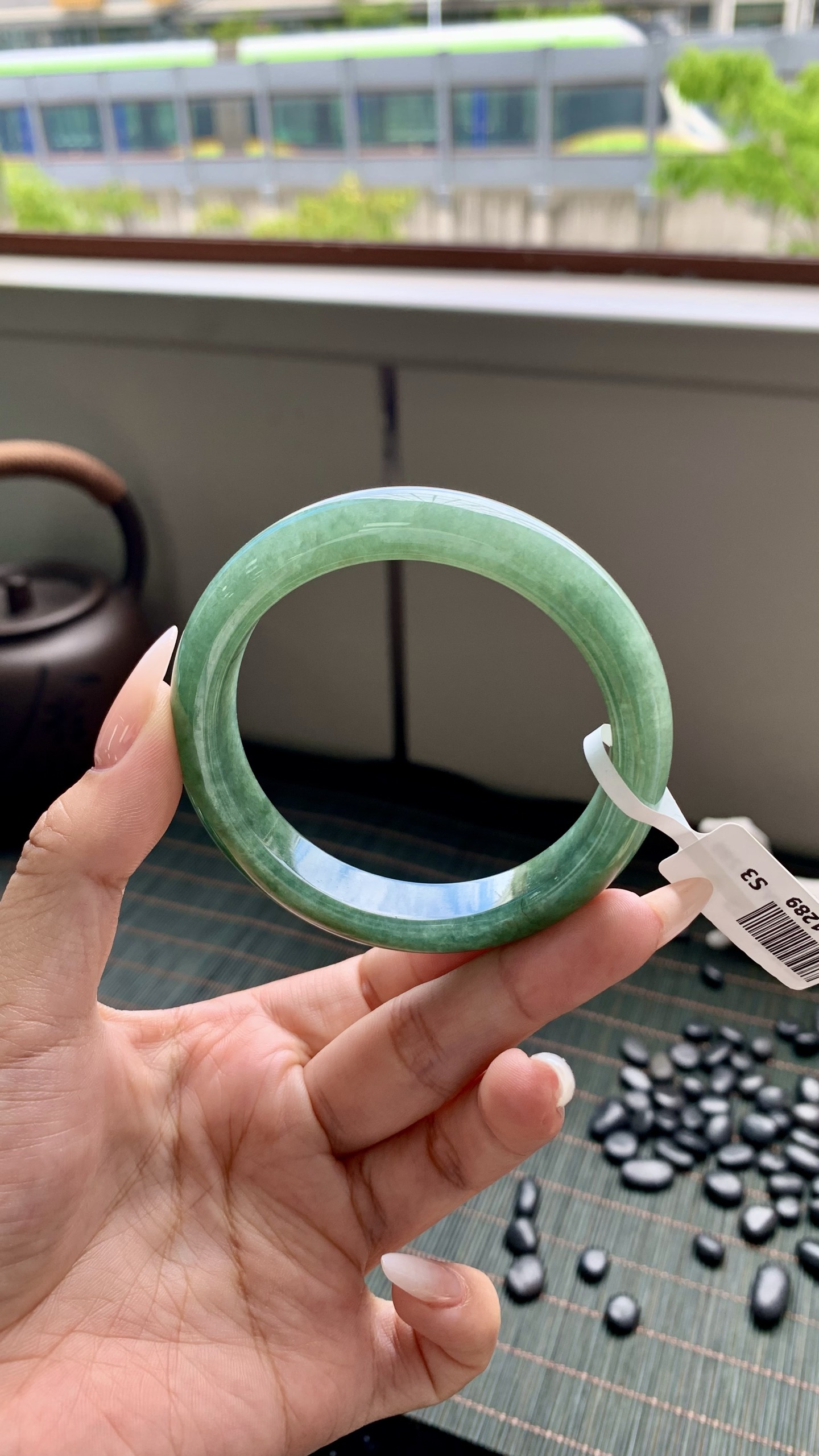 湖水绿正圈成品,HYY-1289,尺寸：56-12-8.5