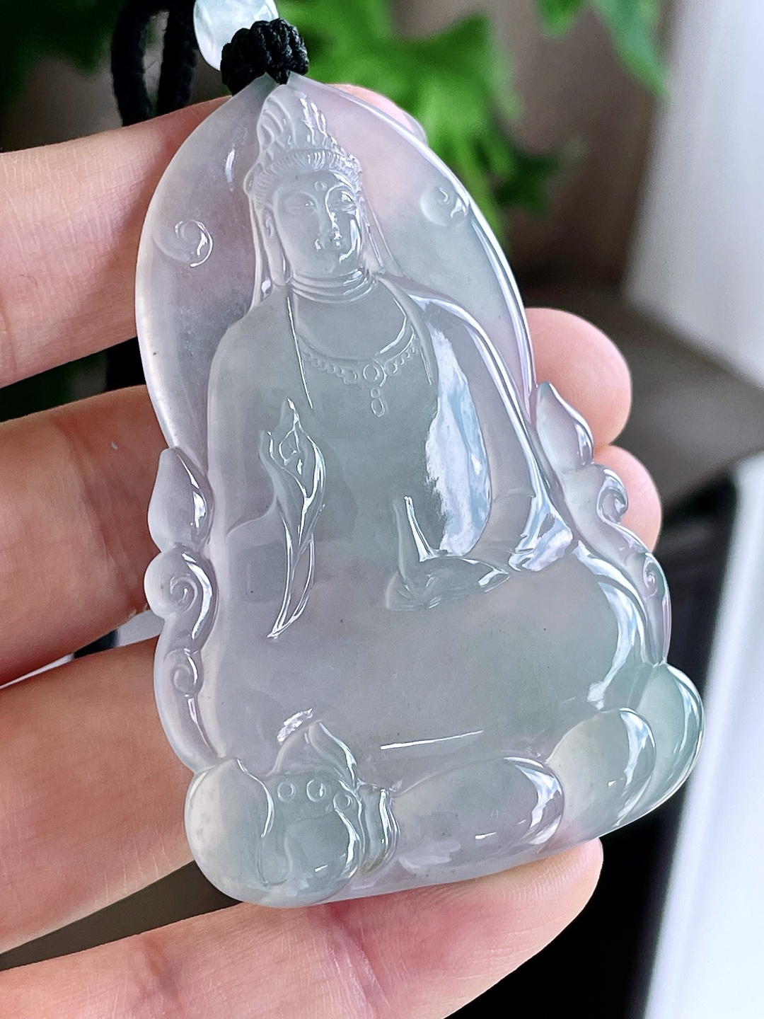 冰晴水观音大素衣观音吊坠,性比高