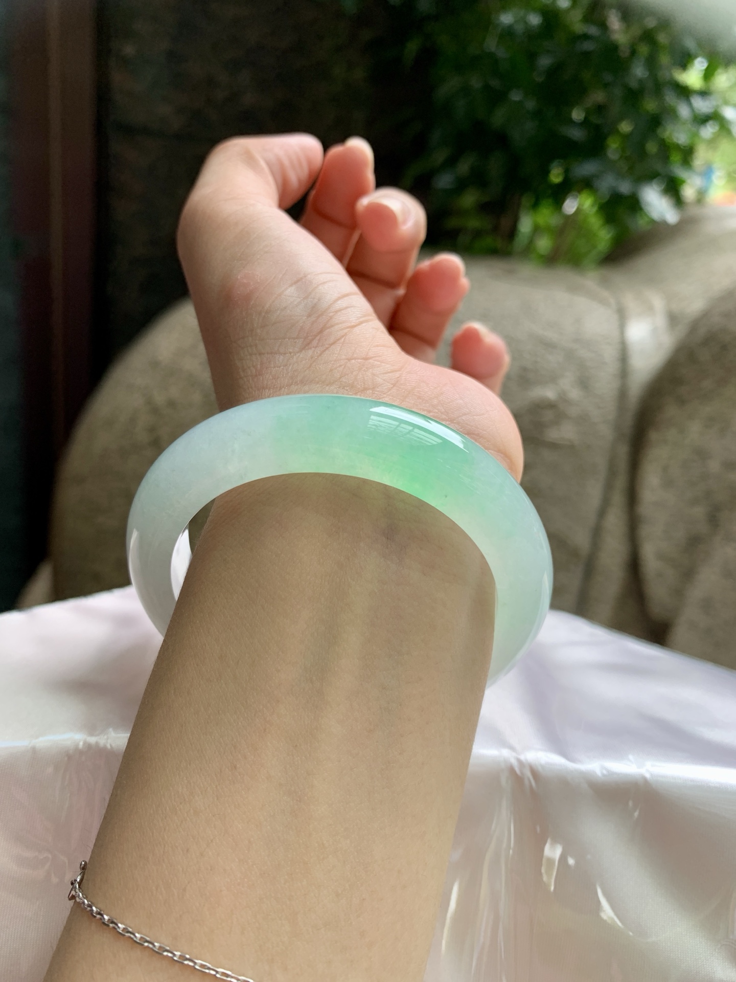冰绿花正圈,0902-H605-66,打灯断纹，扣手