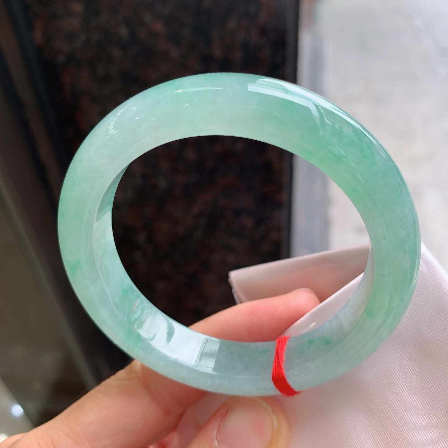 正圈冰飘绿 无裂 色清爽