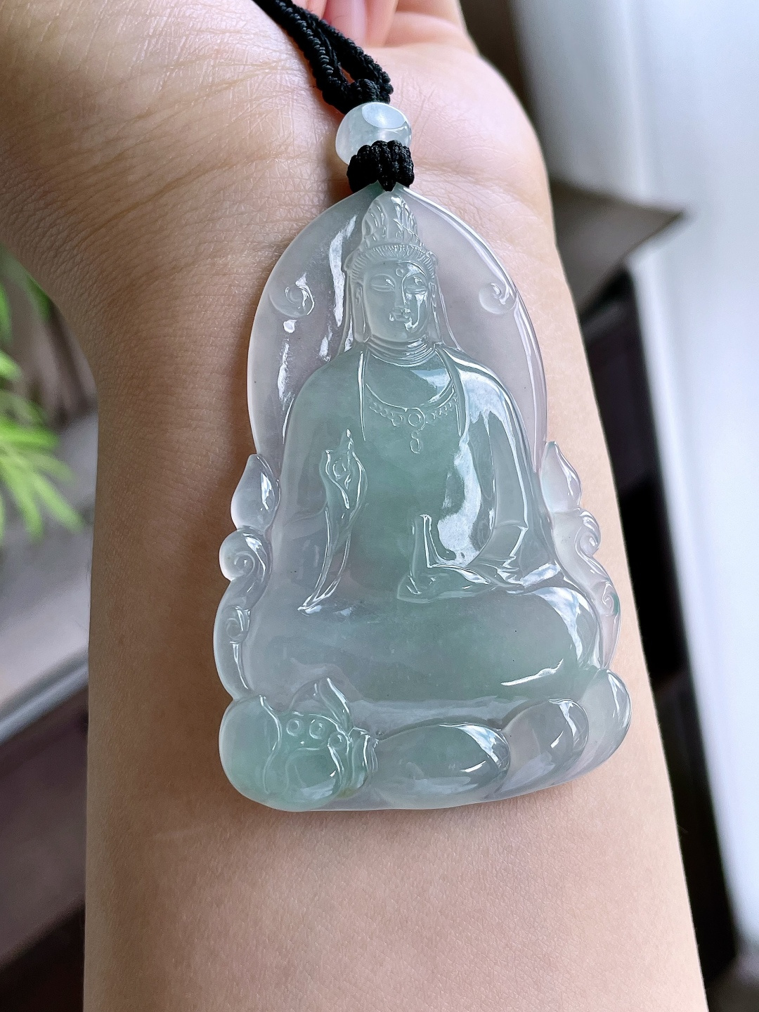 冰晴水观音大素衣观音吊坠,性比高