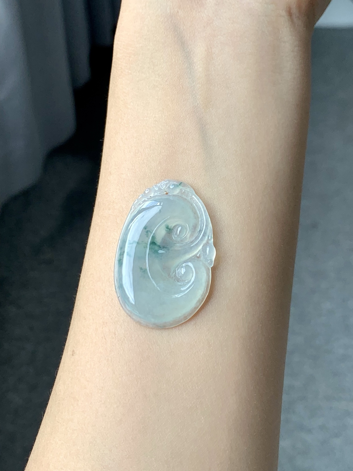 冰飘花如意,细腻飘花,胶润底子,尺寸36.7-24.3-4【B3579】