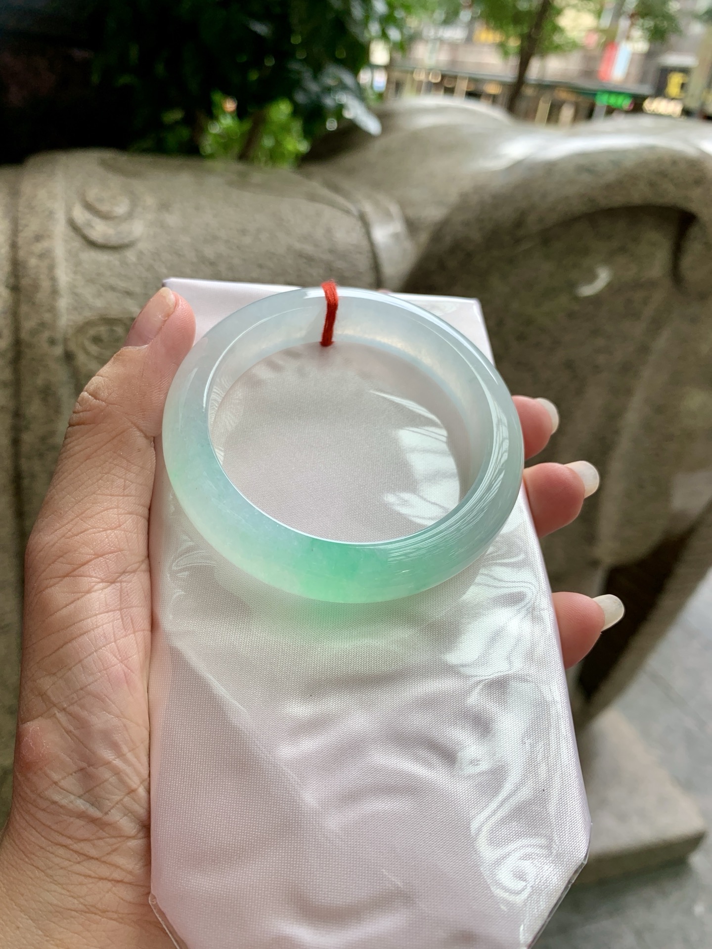 冰绿花正圈,0902-H605-66,打灯断纹，扣手