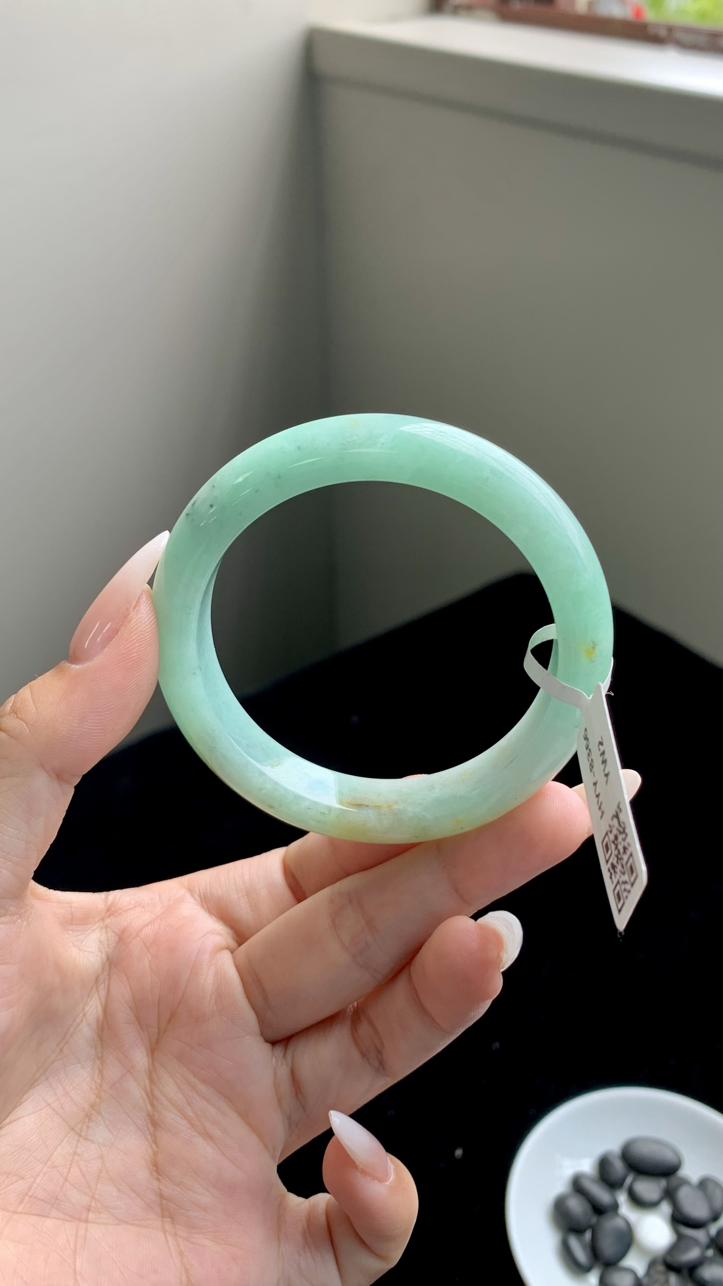 果绿洒金正圈成品 HYY-8366 尺寸：52-11-8