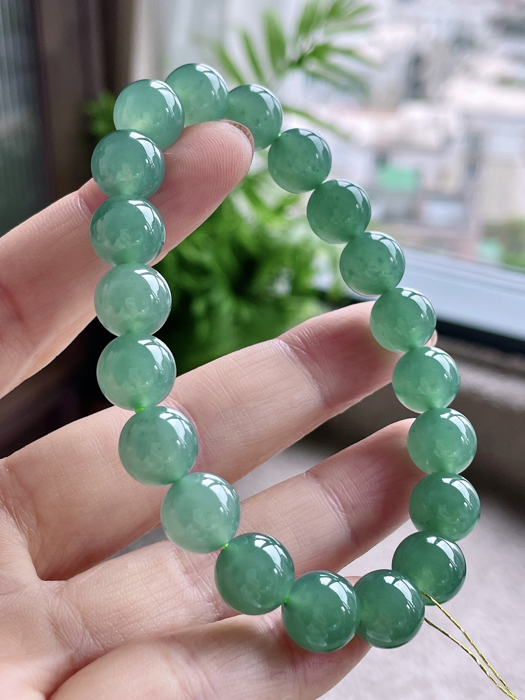 冰晴绿手串圆珠珠子手串,性比高