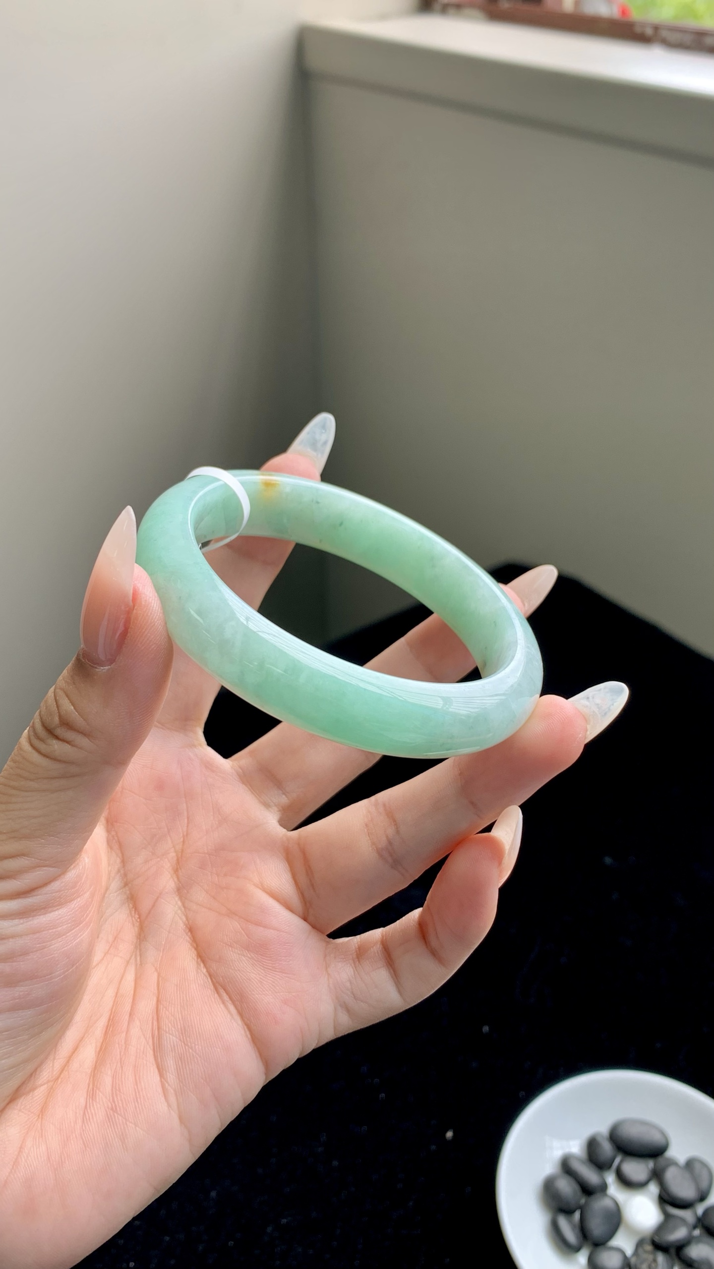果绿洒金正圈成品 HYY-8812 尺寸：56-12.5-8