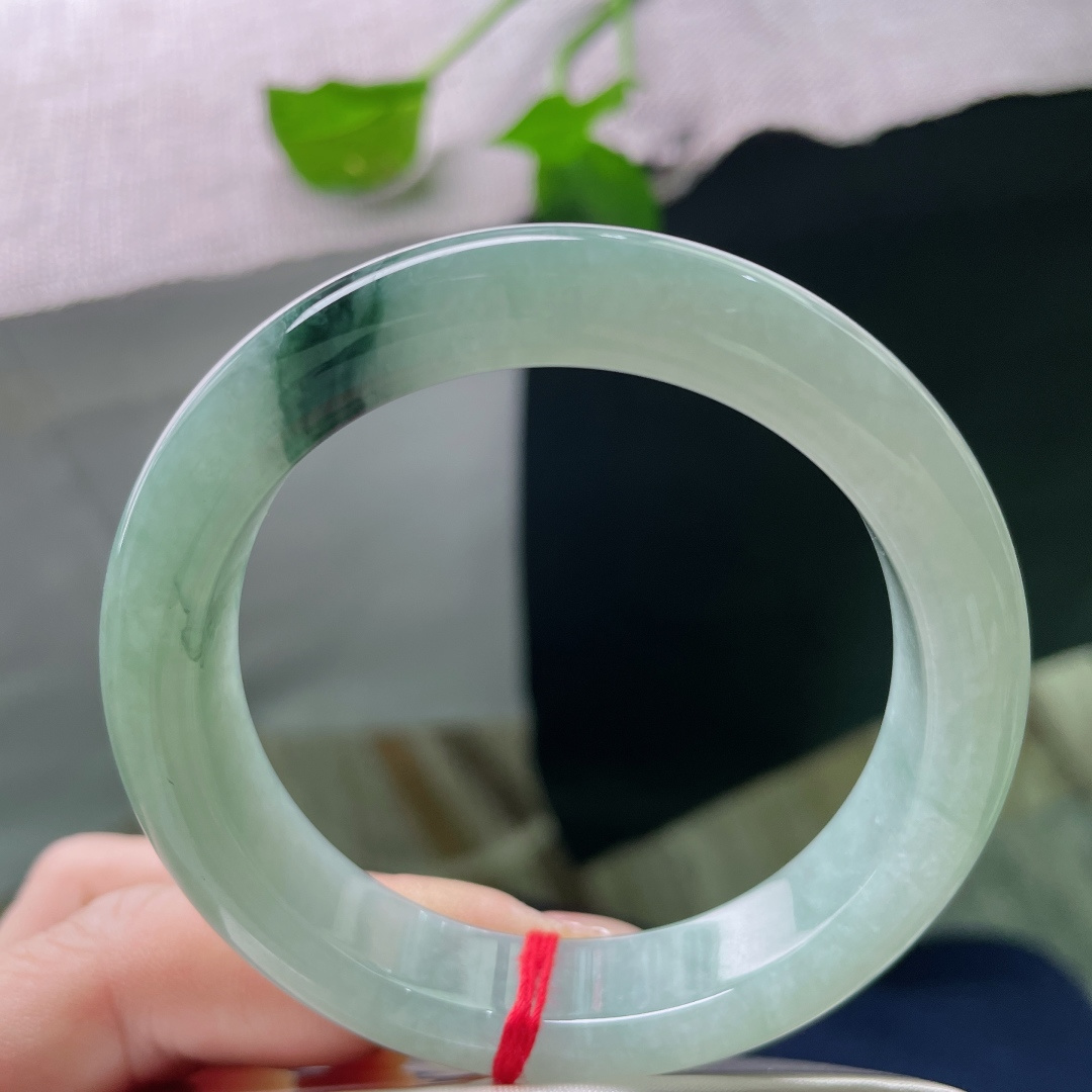 晴水正圈，一抹飘花点缀，花开富贵，水头好，种老，皮纹，ss58192a