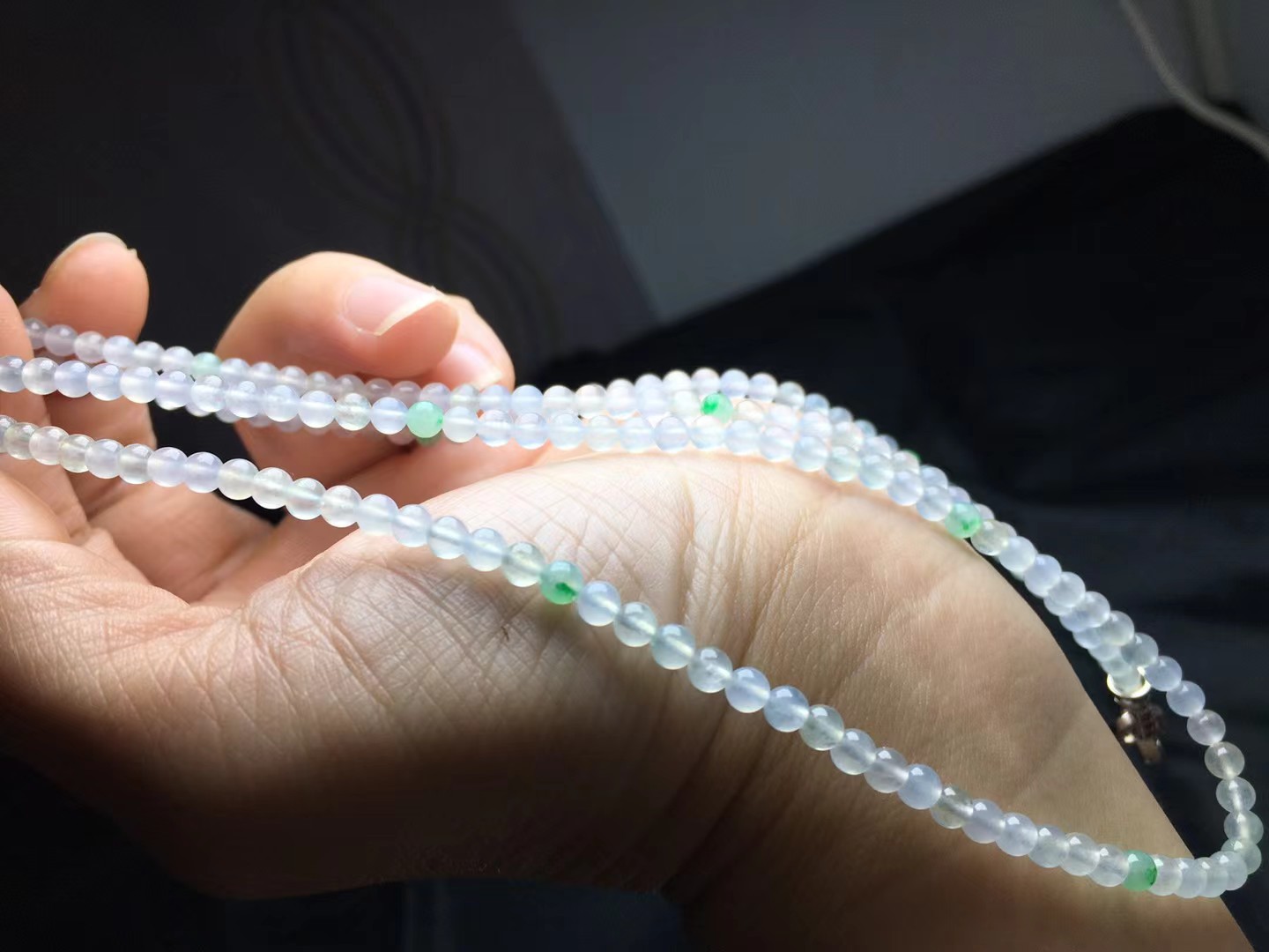 ️ 种小米珠，卡3.8mm，190颗，种好，起莹，玉质细腻，透水润，均匀