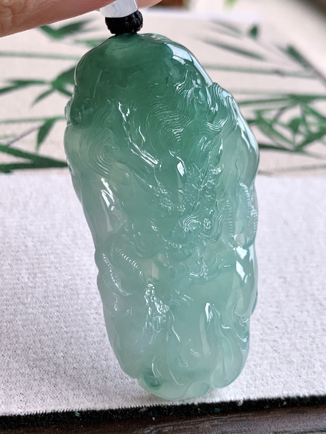 冰晴水龙牌大龙牌吊坠,缅料,性比高,超厚,尺寸67.2-34-11.8,重量52.3克