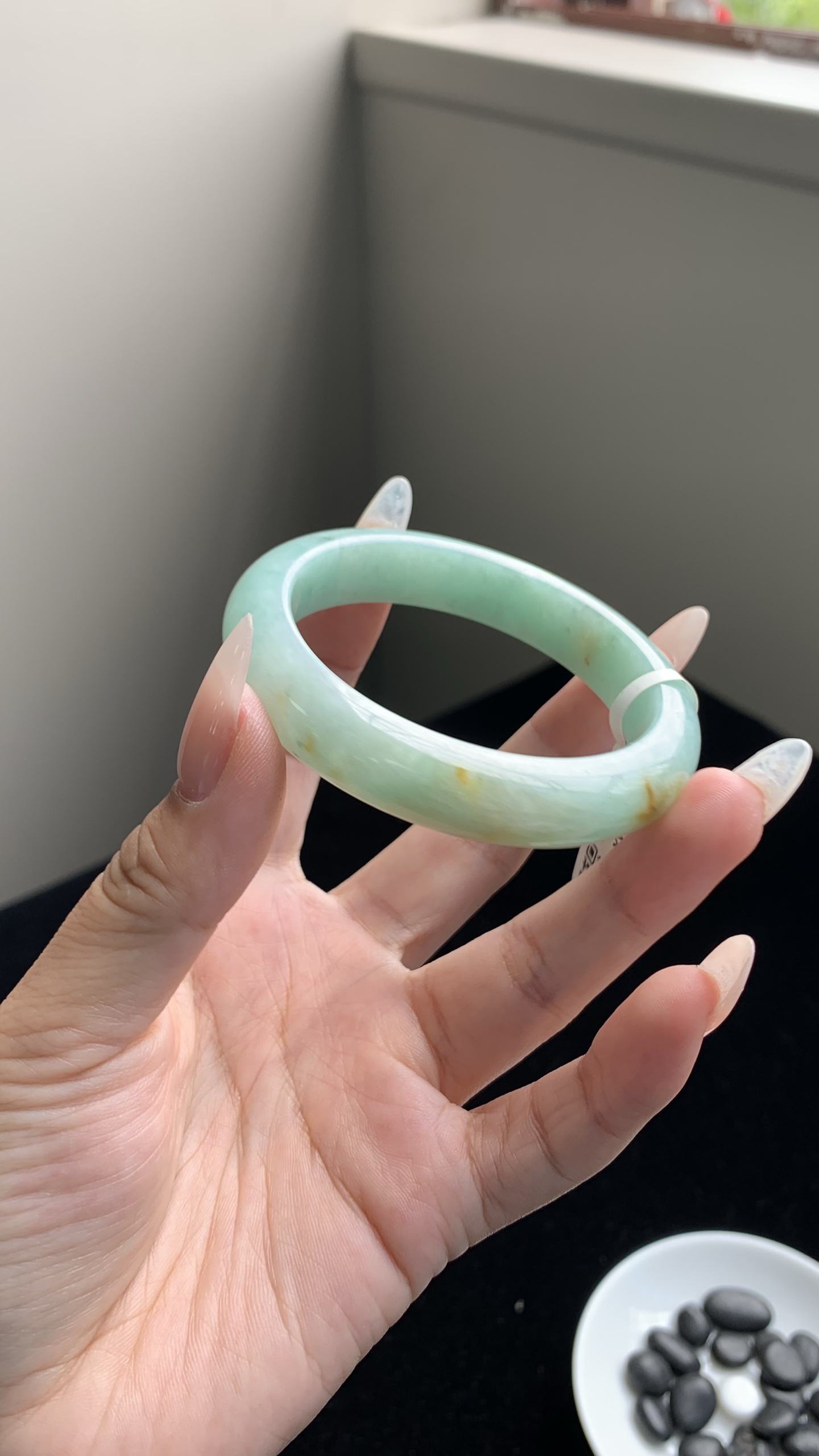 果绿洒金正圈成品 HYY-8366 尺寸：52-11-8