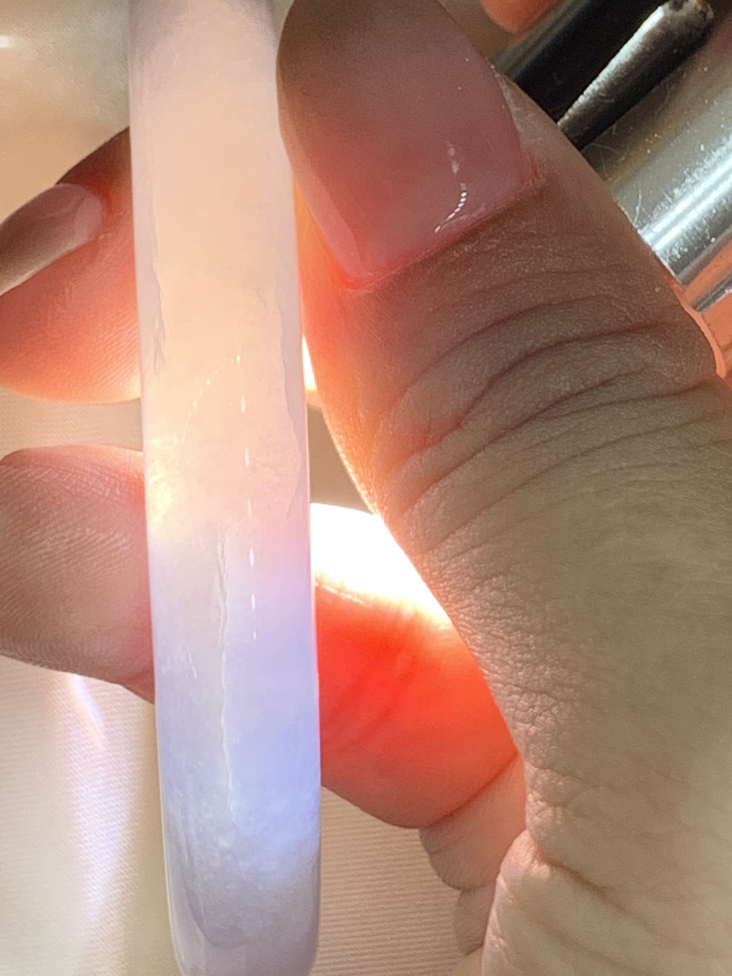 冰春彩圆条,0903-N1451,打灯纹裂，不扣